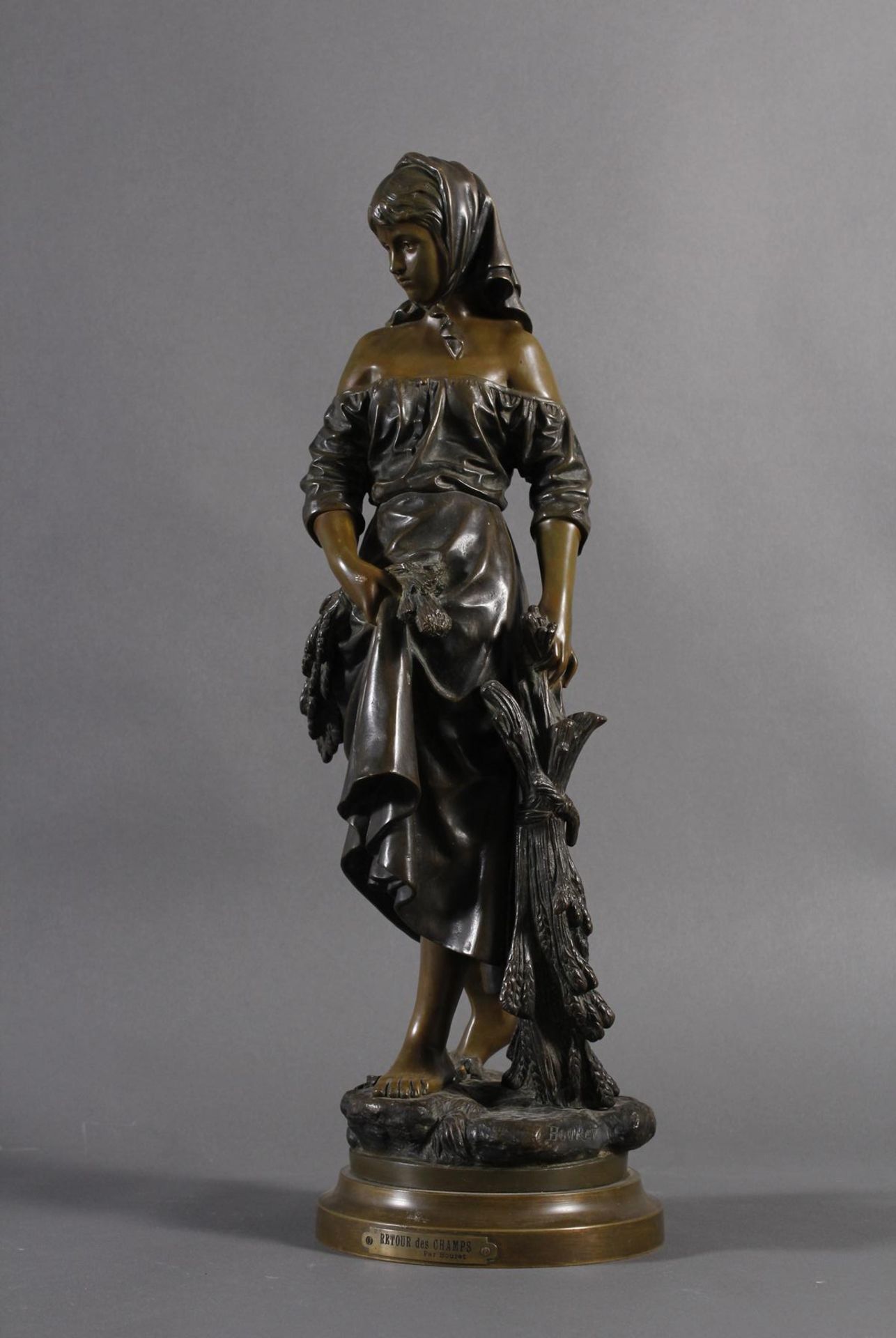 Jugendstil Bronze, Apres le Champ, um 1880