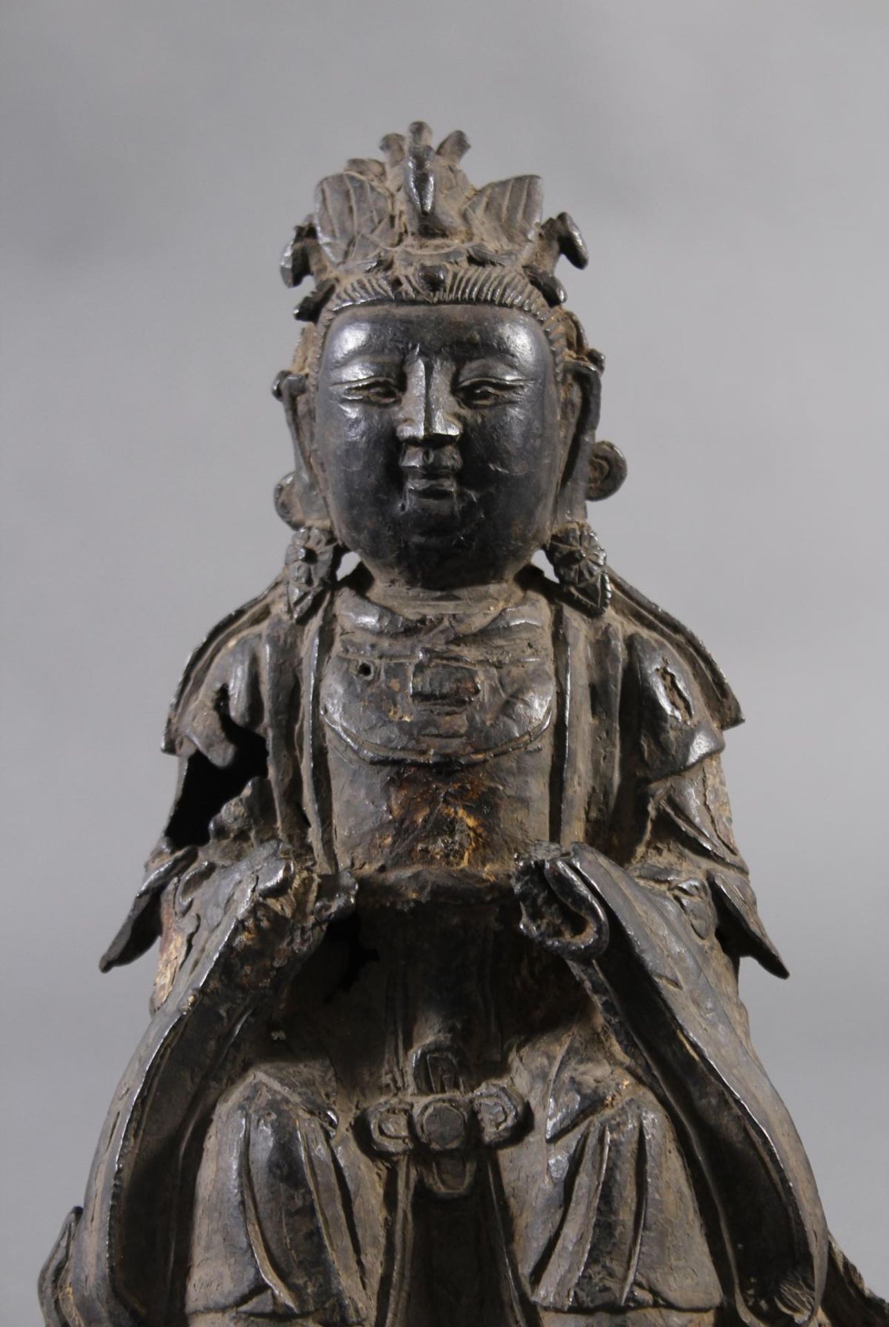 Bronze Buddha / Guanyin, China Ming-Dynastie - Bild 2 aus 6