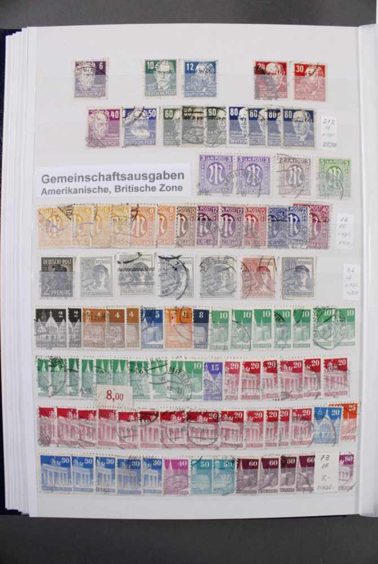 Sammlung Deutsches Reich- Bundesrepublik Deutschland3 Alben. Dabei: Altdeutsche Staaten, Deutsches - Bild 8 aus 16