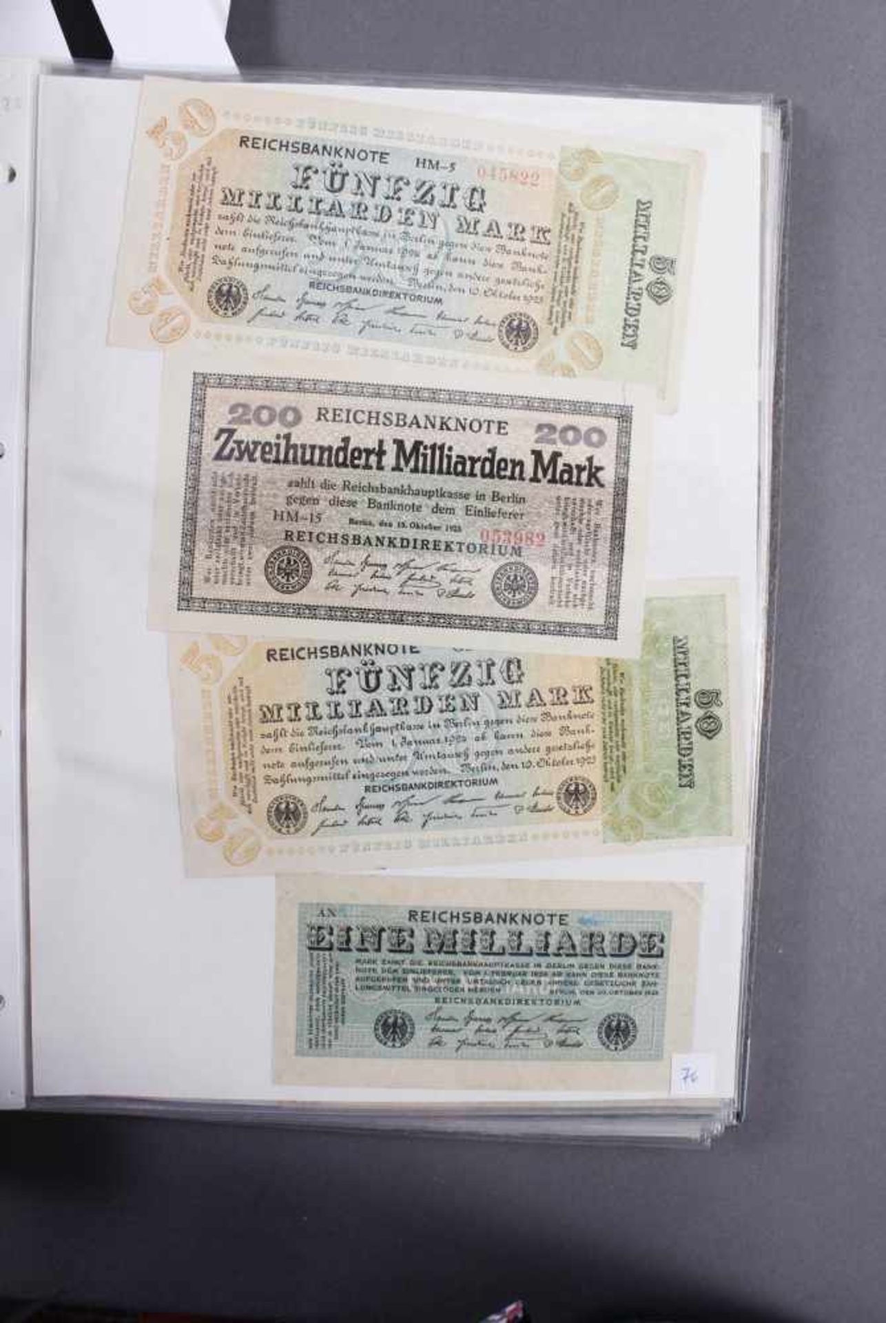 Geldscheinsammlung 1898 - 1949Umfangreiche Sammlung mit weit über 200 Geldscheinen in allen - Bild 16 aus 20