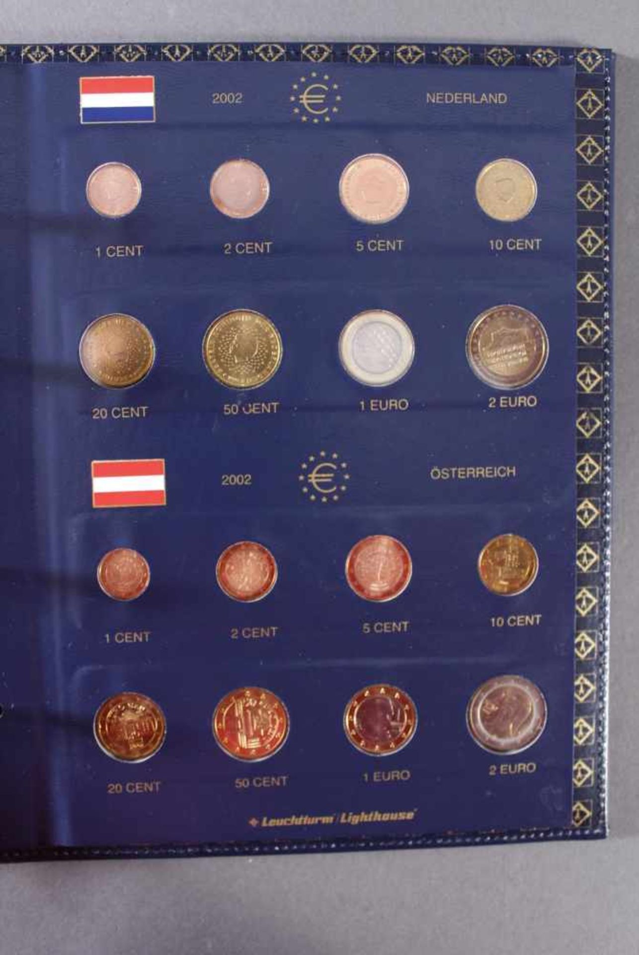 Sammlung Euro MünzenKomplette Kursmünzensammlung der ersten 12 Euro-Mitgliedsstaaten in einem - Bild 9 aus 12