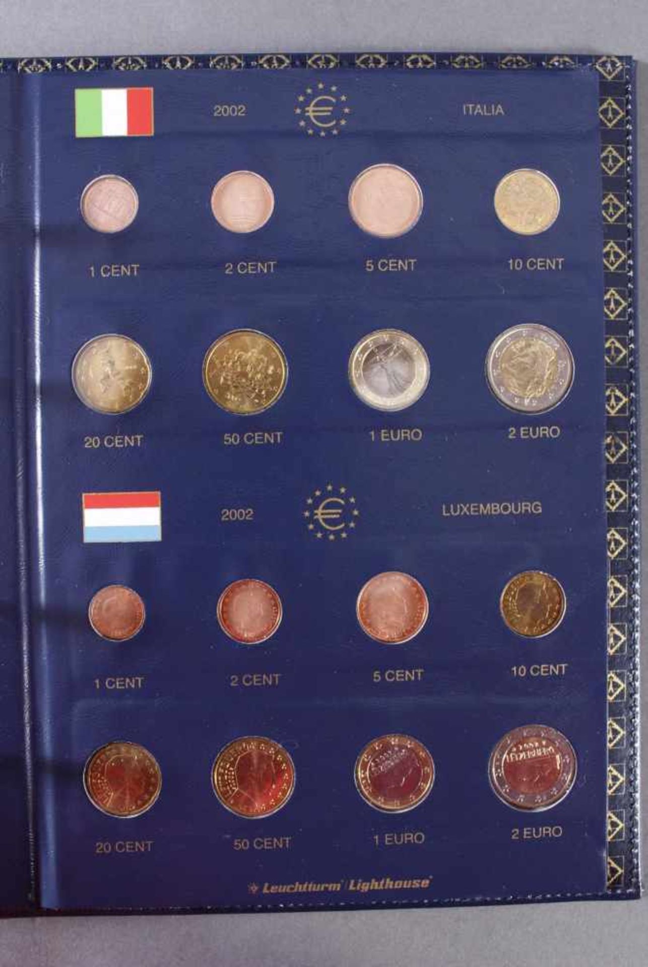 Sammlung Euro MünzenKomplette Kursmünzensammlung der ersten 12 Euro-Mitgliedsstaaten in einem - Image 7 of 12