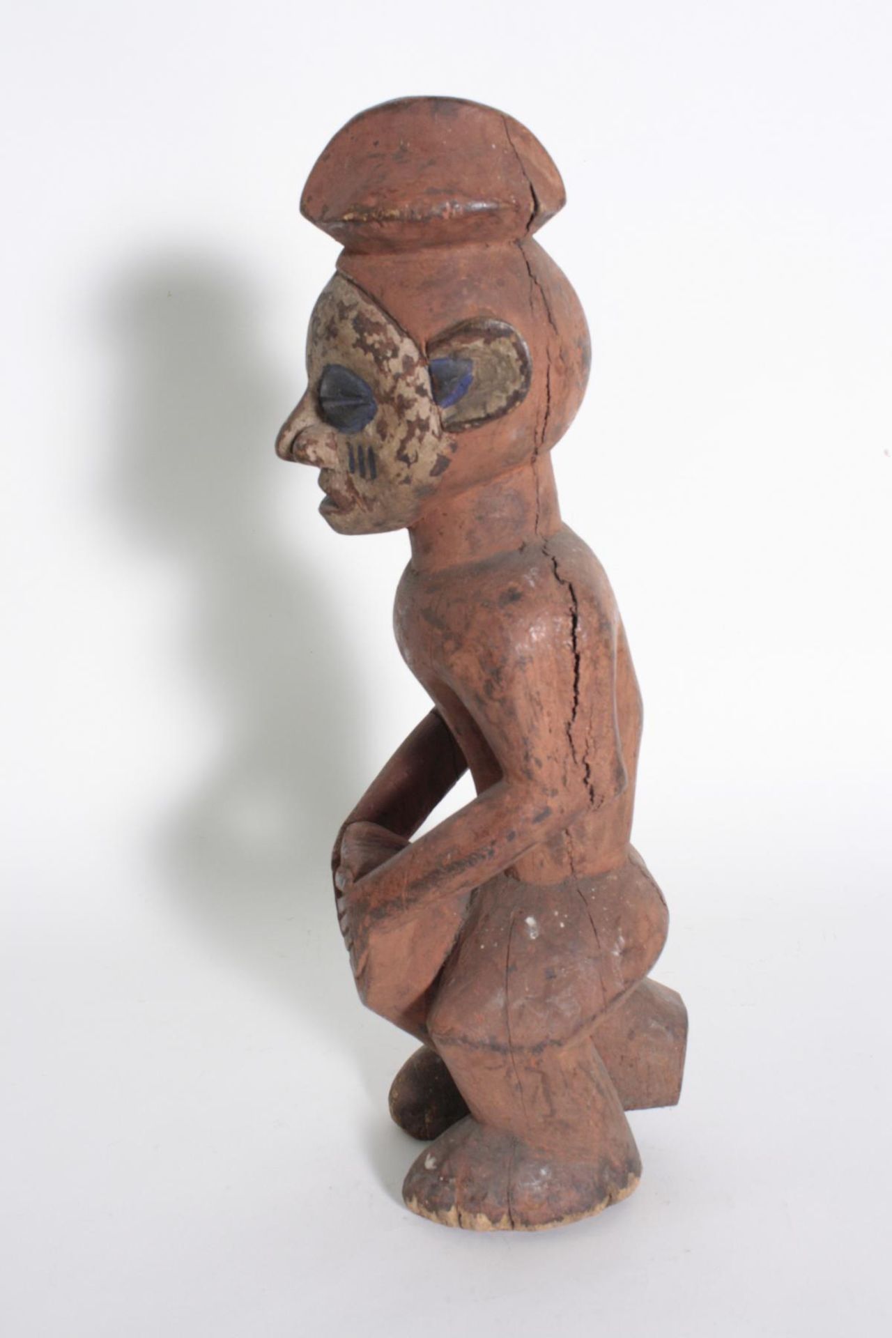 Trommler Figur, Ewe, Togo, Ghana, 1. Hälfte 20. Jh.Holz geschnitzt, Krusten Patina. Darstellung - Bild 5 aus 6