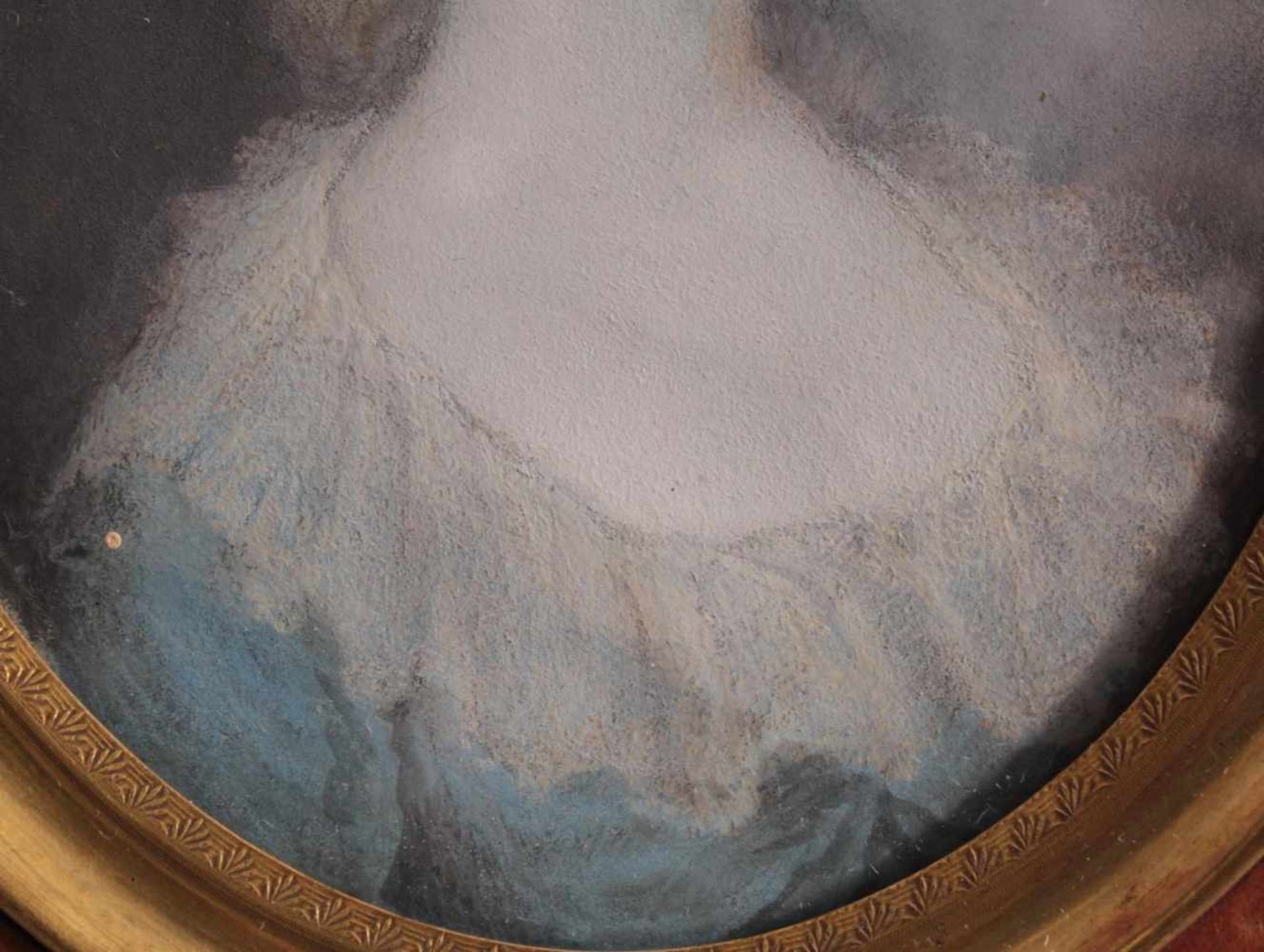 J. Smart. Miniaturmalerei, 18. JahrhundertGuache auf Elfenbein. Brustbild einer Dame vor grau - Bild 4 aus 6