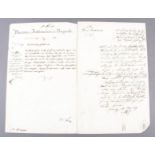2 Altbriefe Baden1x Brief datiert 18. Mai 1859. Gestempelt Schwetzingen und Karlsruhe.1x Brief (