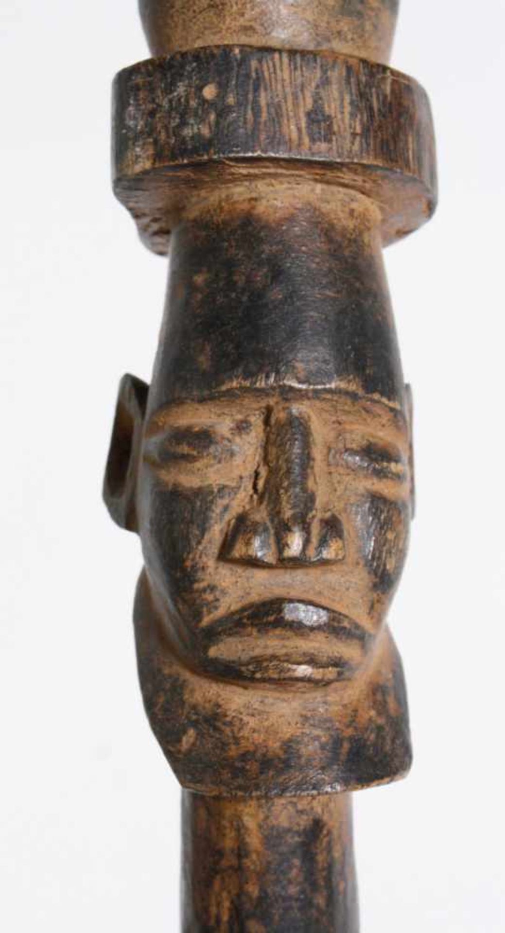 Bidjogo Figur, Guinea Bissau, 2. Hälfte 20. JhTropenholz mit dunkler Glanzpatina, Spuren alten - Bild 5 aus 5