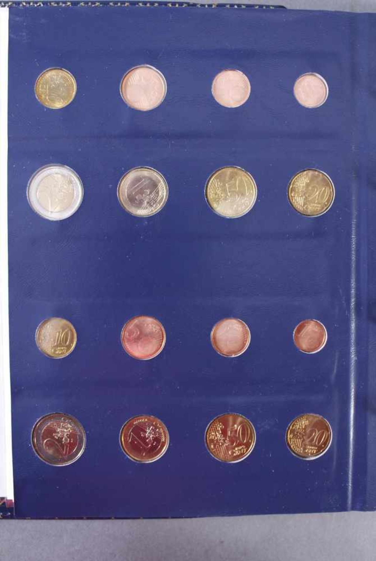 Sammlung Euro MünzenKomplette Kursmünzensammlung der ersten 12 Euro-Mitgliedsstaaten in einem - Image 8 of 12