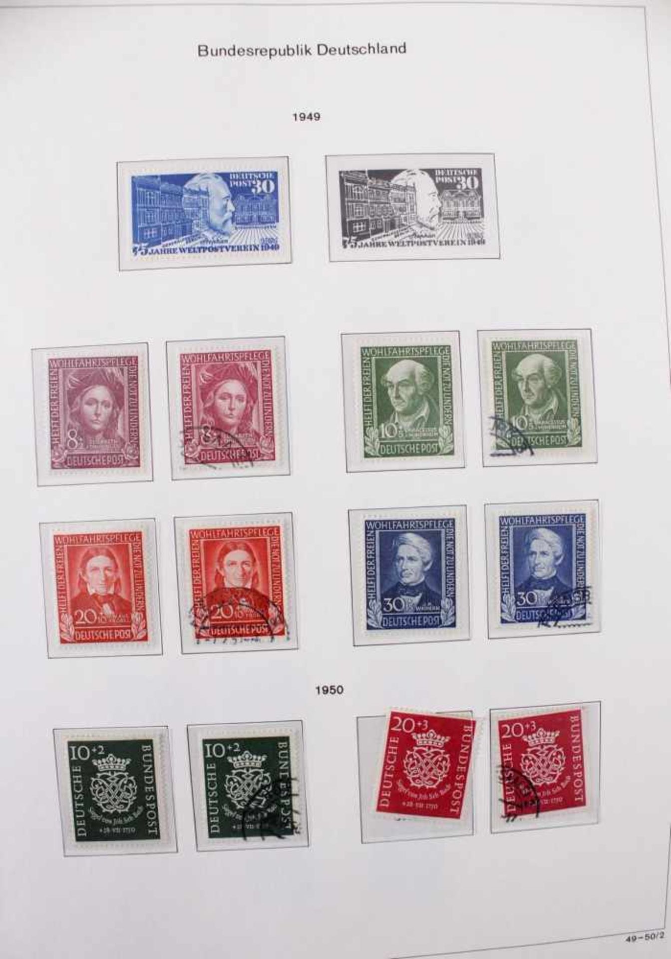 Bund, 1948-2001 , Komplette Spitzensammlung, postfrisch und gestempeltIn den Michel Hauptnummern - Bild 3 aus 12