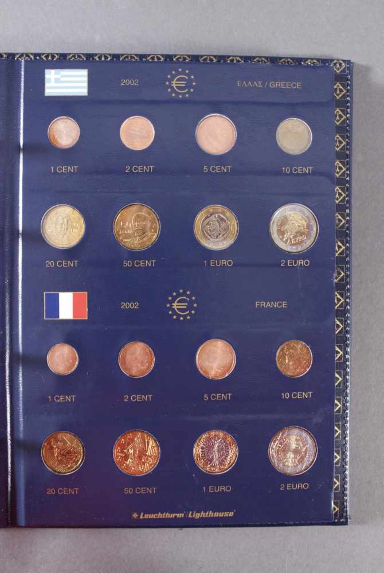 Sammlung Euro MünzenKomplette Kursmünzensammlung der ersten 12 Euro-Mitgliedsstaaten in einem - Image 6 of 12