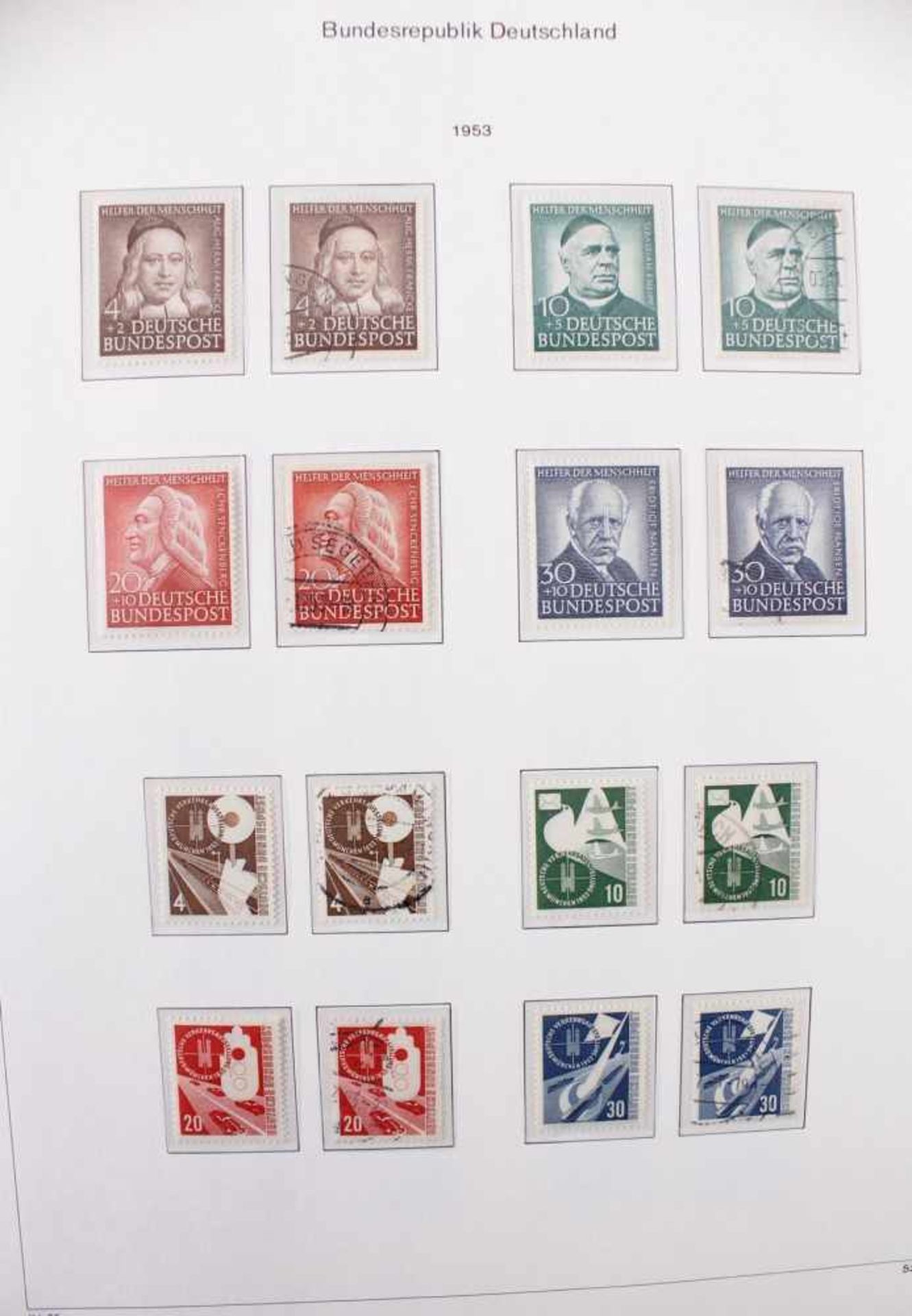 Bund, 1948-2001 , Komplette Spitzensammlung, postfrisch und gestempeltIn den Michel Hauptnummern - Bild 10 aus 12