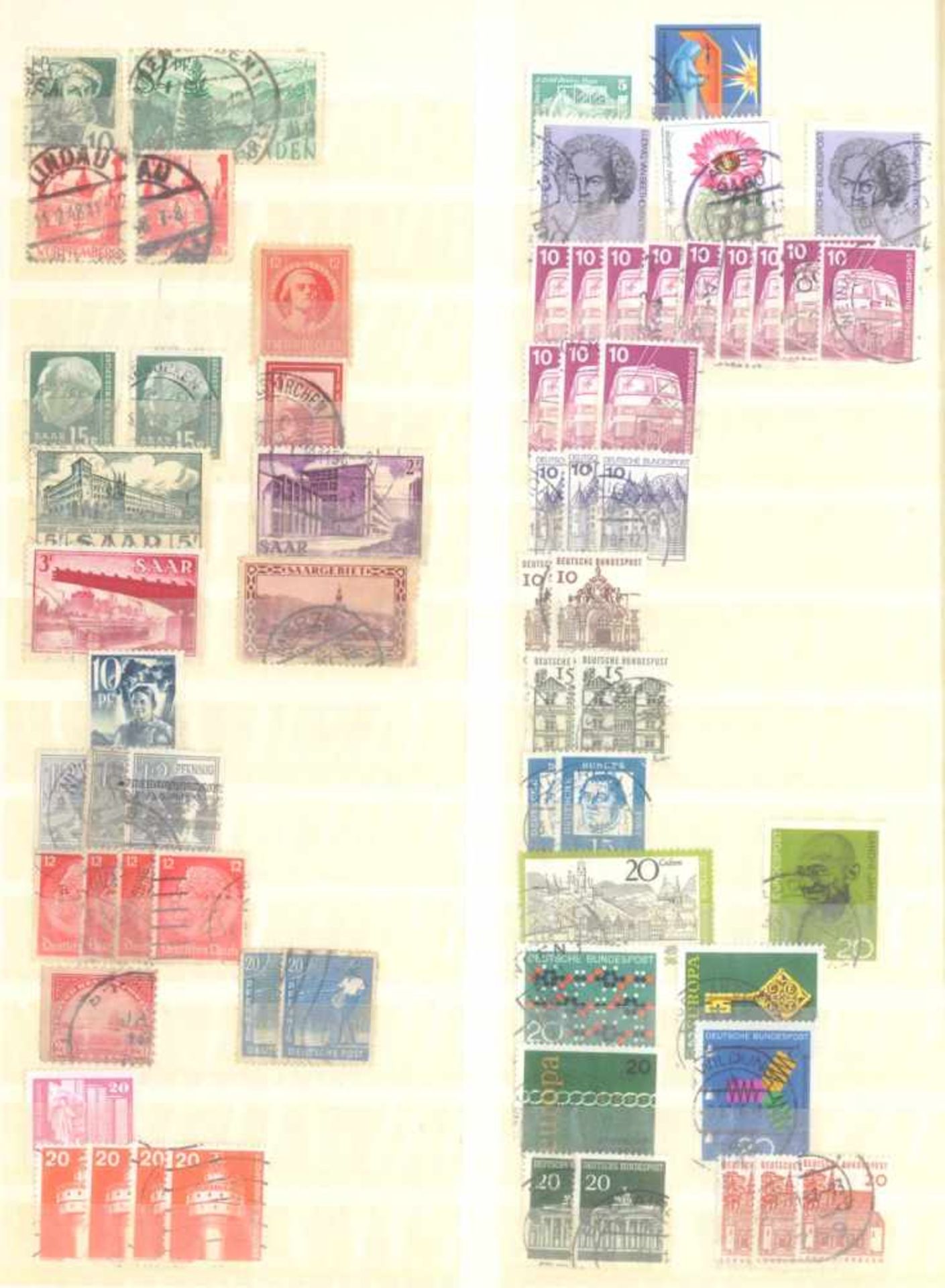 Kleiner Briefmarkennachlass Alle WeltIn 5 Steckalben, gestempelte Marken der BRD, Berlin, etwas - Image 2 of 12