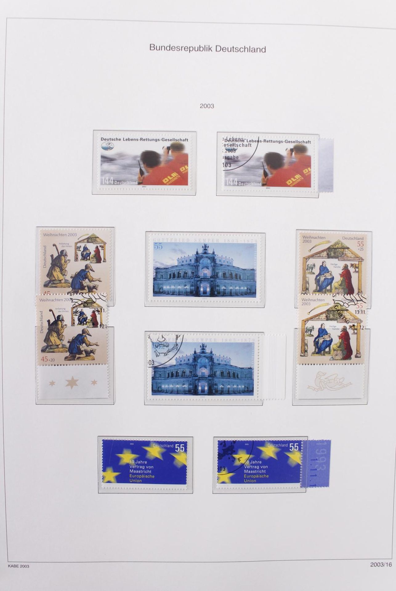 Bund, 2002-2004, Überkomplett, postfrisch und gestempeltKomplett gesammelt auf KABE - Bild 4 aus 6