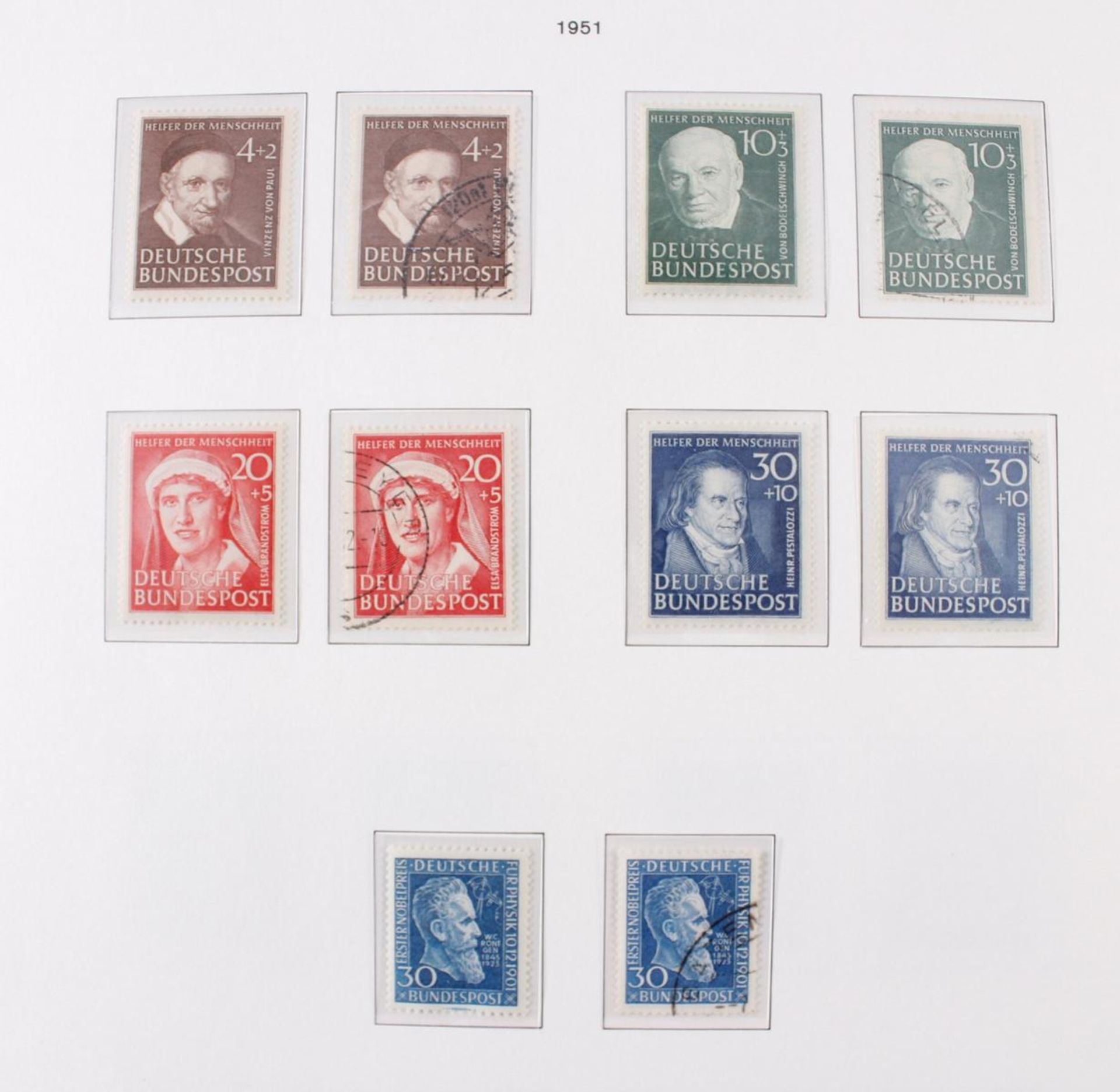 Bund, 1948-2001 , Komplette Spitzensammlung, postfrisch und gestempeltIn den Michel Hauptnummern - Bild 6 aus 12