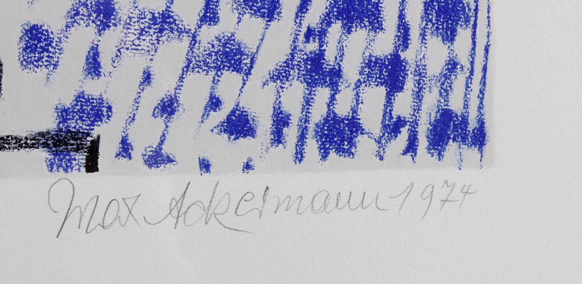 Max AckermannFarbserigraphie, Blatt 136/150, unten rechts mit Bleistift signiert und datiert 1974, - Image 3 of 3