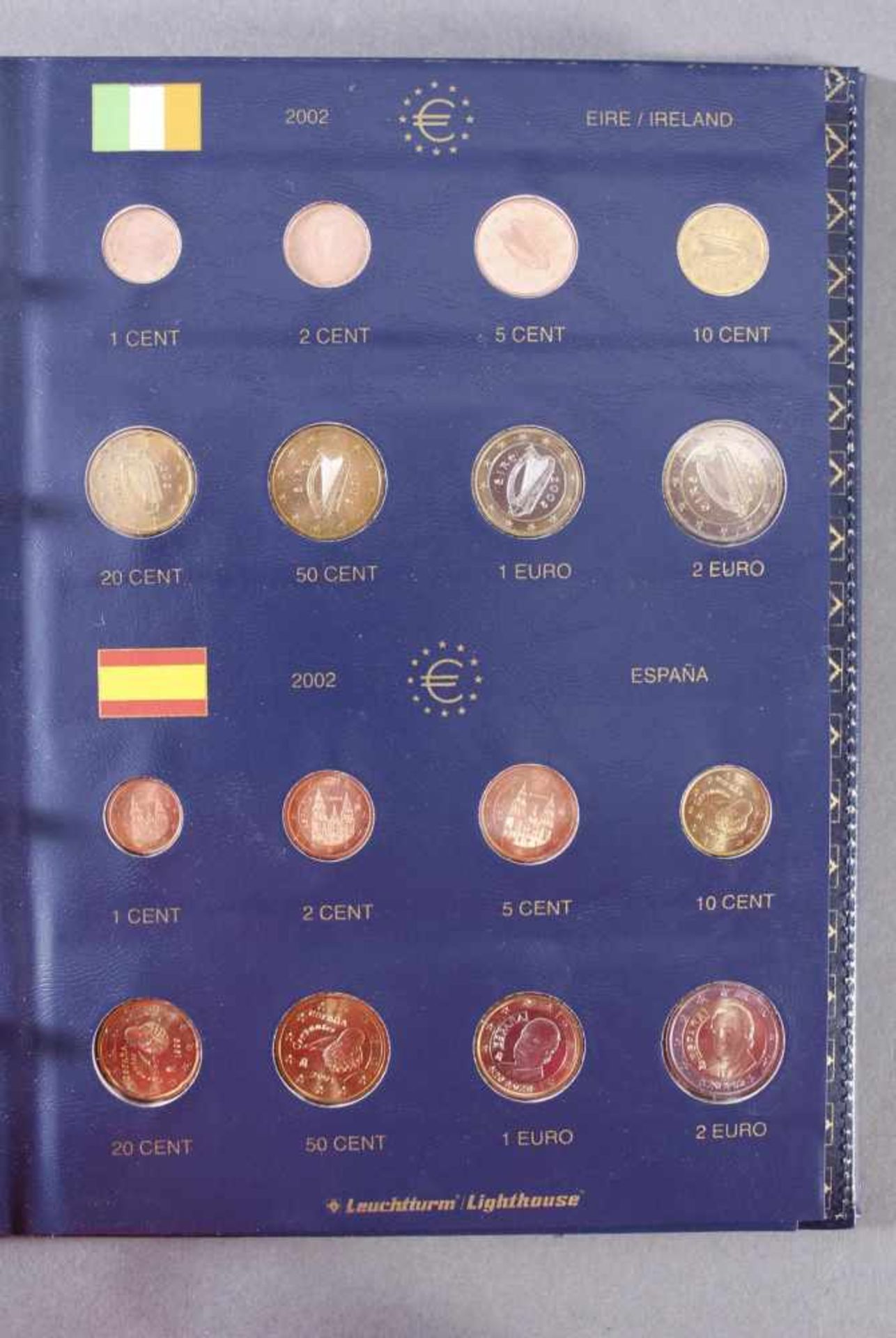 Sammlung Euro MünzenKomplette Kursmünzensammlung der ersten 12 Euro-Mitgliedsstaaten in einem - Image 4 of 12