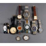 Konvolut Armbanduhren10 Stück, unterschiedliche Hersteller, Funktionen nicht geprüft