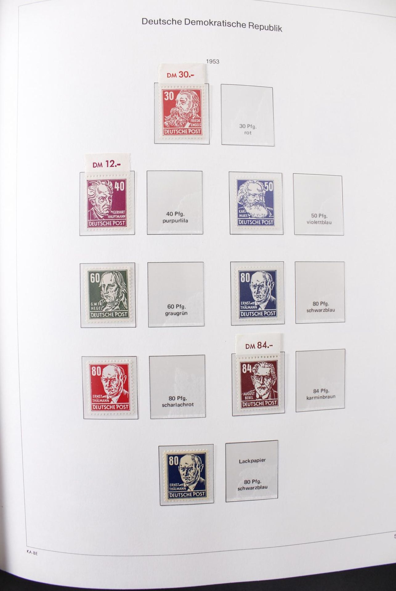 DDR, postfrische KomplettsammlungIn den Michel Hauptnummern komplette Sammlung auf KABE- - Image 16 of 26