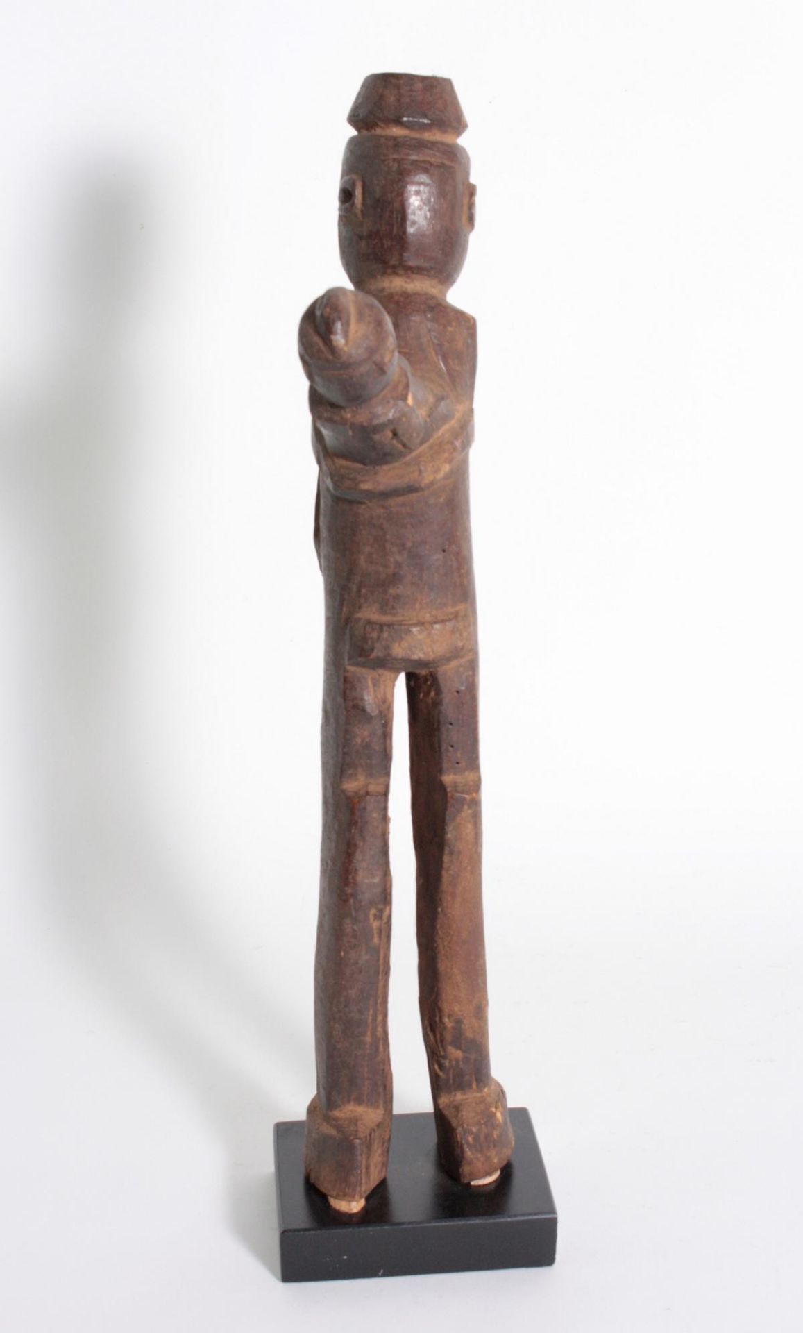 Weibliche "bateba"- Figur mit Kind, Lobi, Burkina Faso, 1. Hälfte 20. Jh.Holz geschnitzt, braun - Bild 4 aus 4