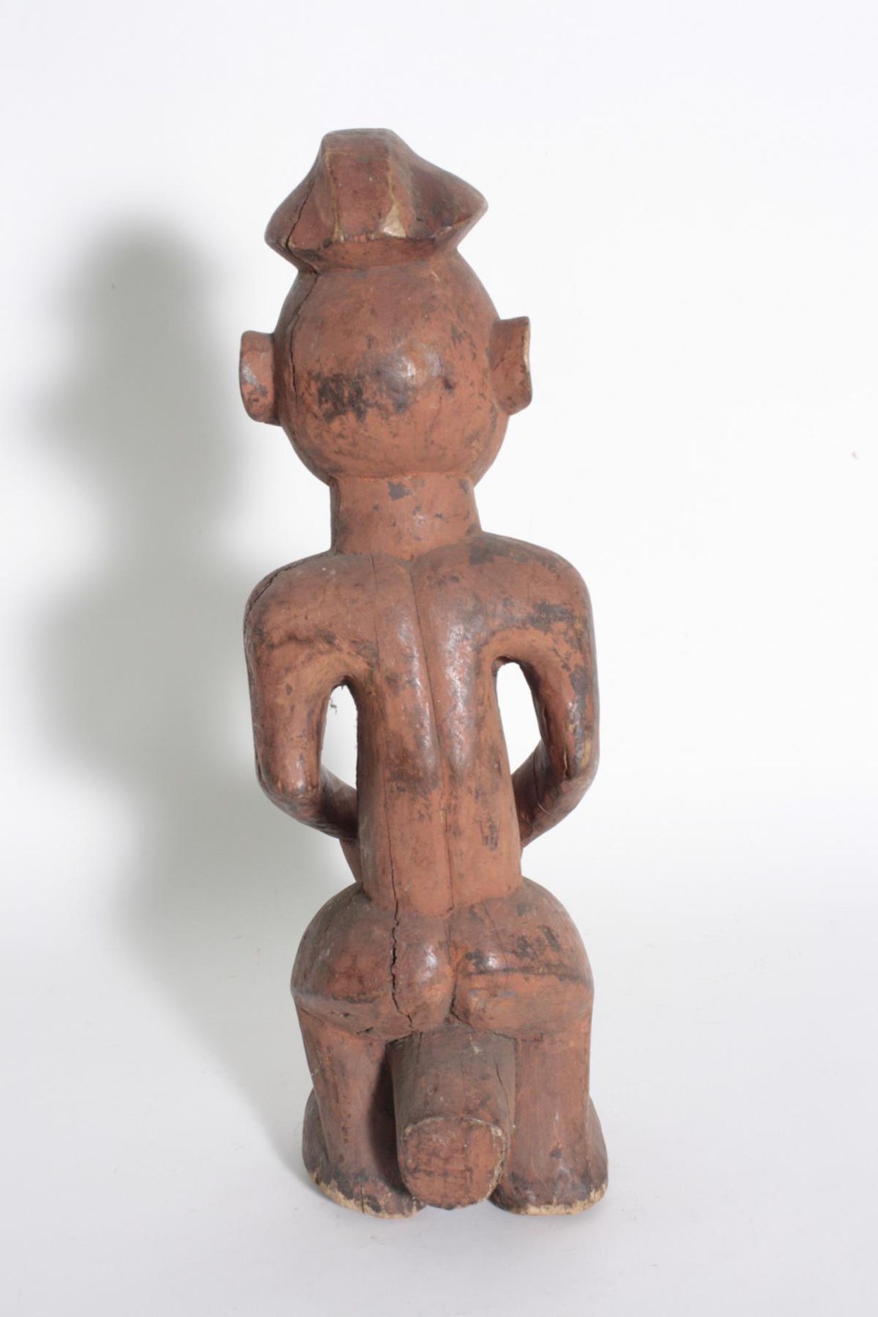 Trommler Figur, Ewe, Togo, Ghana, 1. Hälfte 20. Jh.Holz geschnitzt, Krusten Patina. Darstellung - Bild 4 aus 6