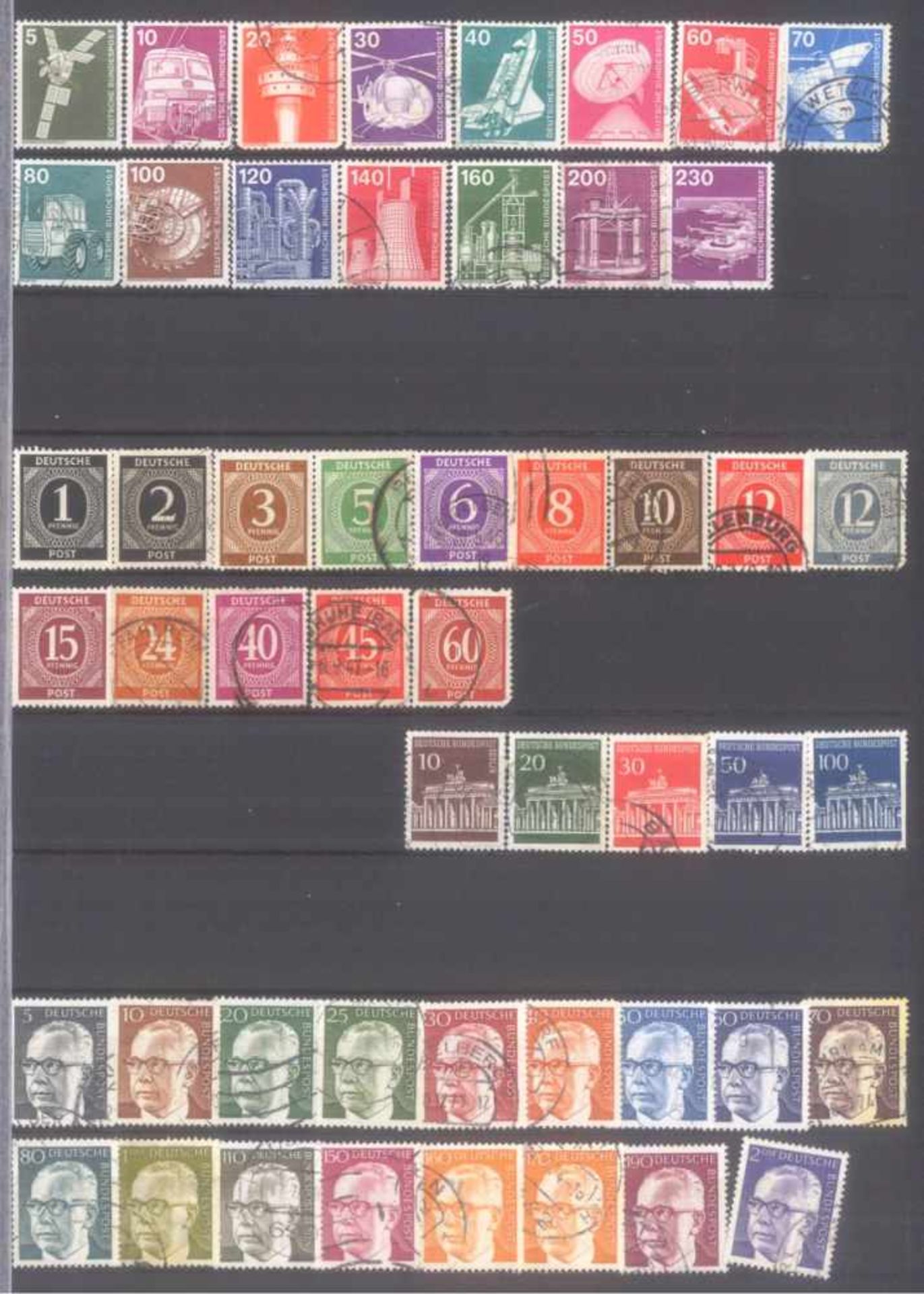 Kleiner Briefmarkennachlass Alle WeltIn 5 Steckalben, gestempelte Marken der BRD, Berlin, etwas - Bild 7 aus 12