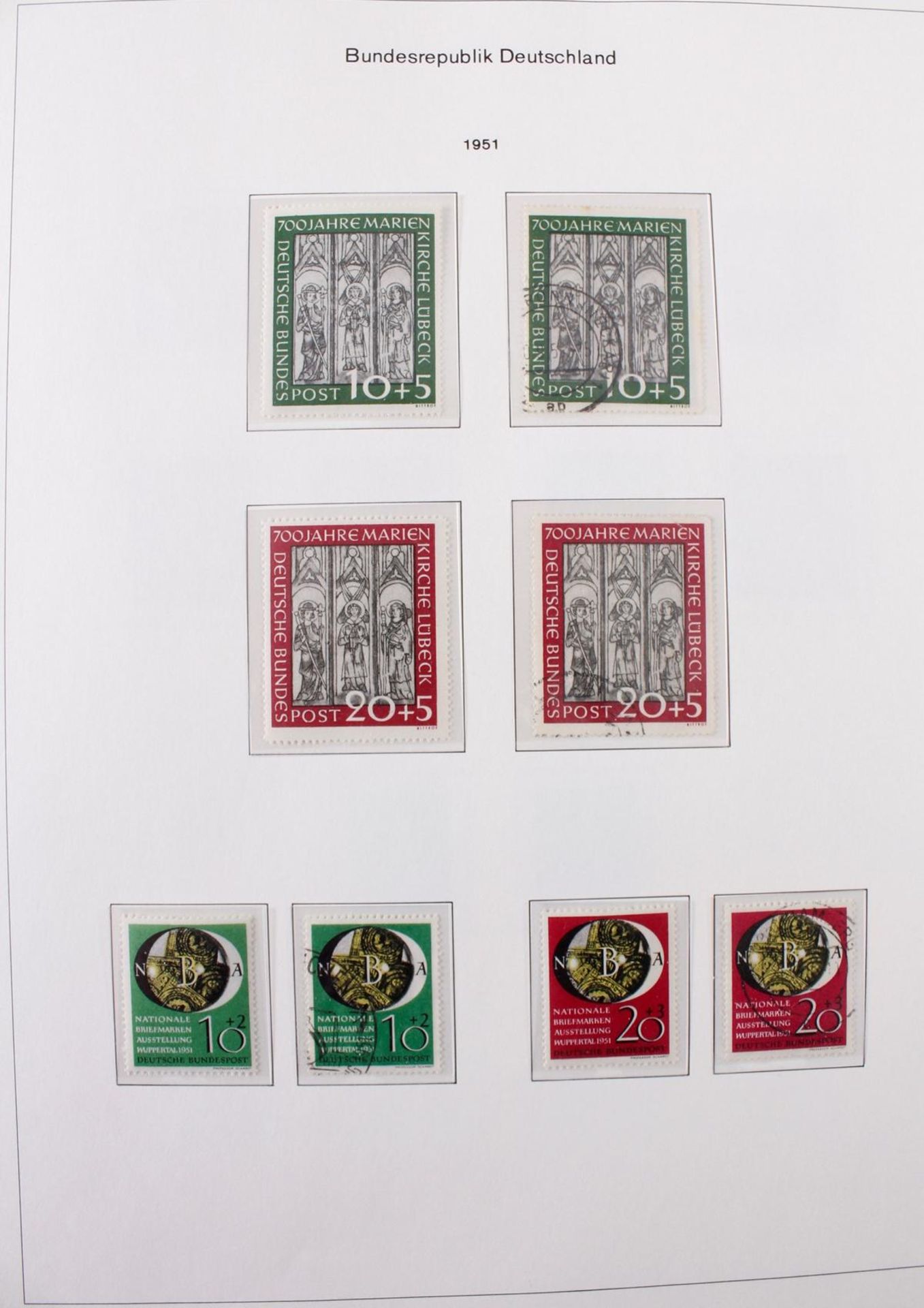 Bund, 1948-2001 , Komplette Spitzensammlung, postfrisch und gestempeltIn den Michel Hauptnummern - Bild 5 aus 12