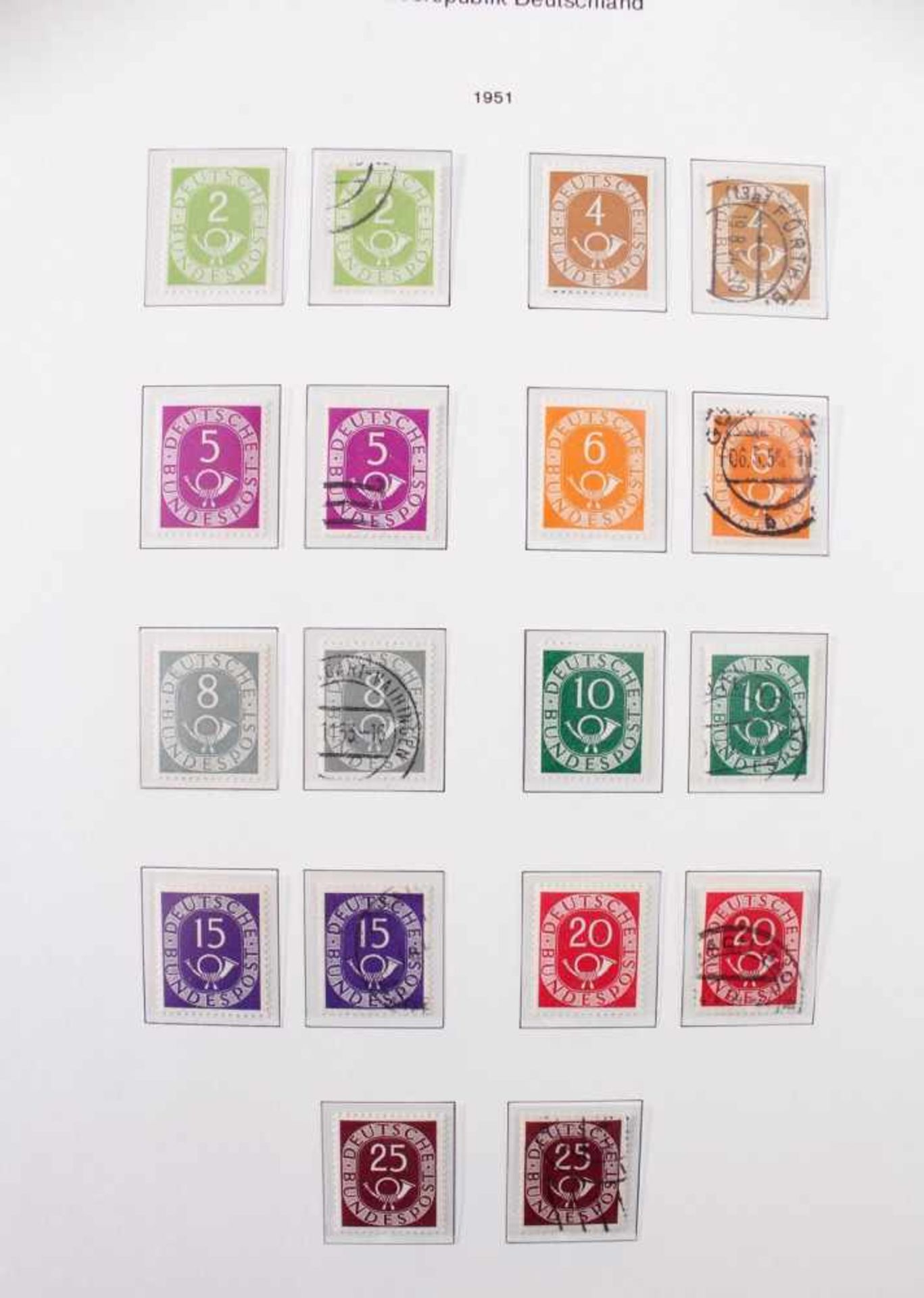 Bund, 1948-2001 , Komplette Spitzensammlung, postfrisch und gestempeltIn den Michel Hauptnummern - Bild 4 aus 12