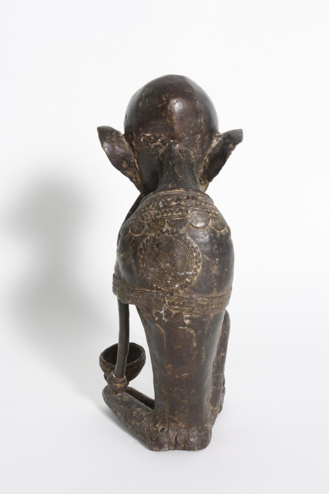 Bronzeskulptur, Dogon, Mali, 1. Hälfte 20. Jh.Bronze-Messinglegierung, dunkle und grünliche - Bild 3 aus 5