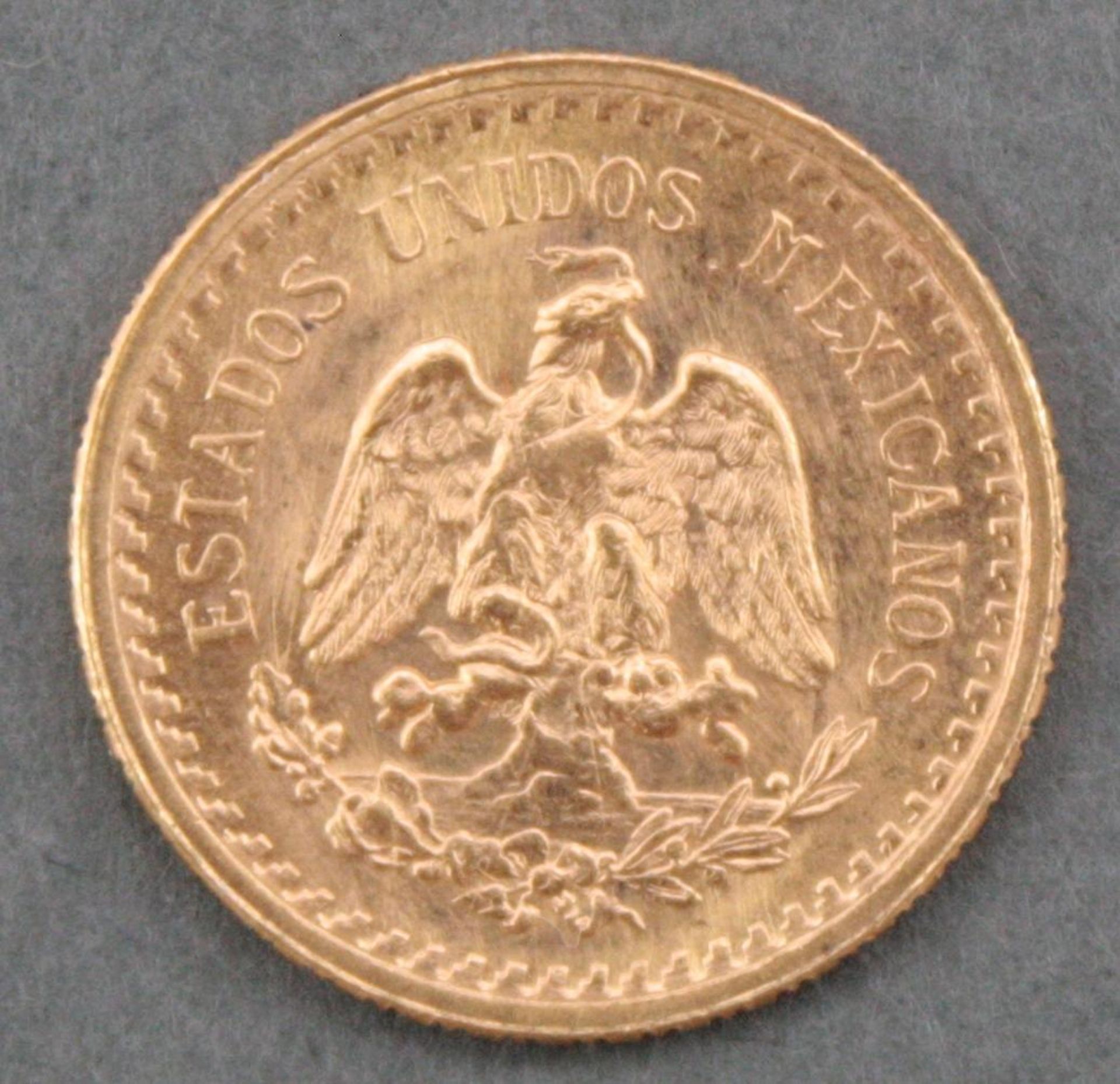 Mexiko 2½ Pesosca. 2 Gramm 900er Goldmünze. - Bild 2 aus 2