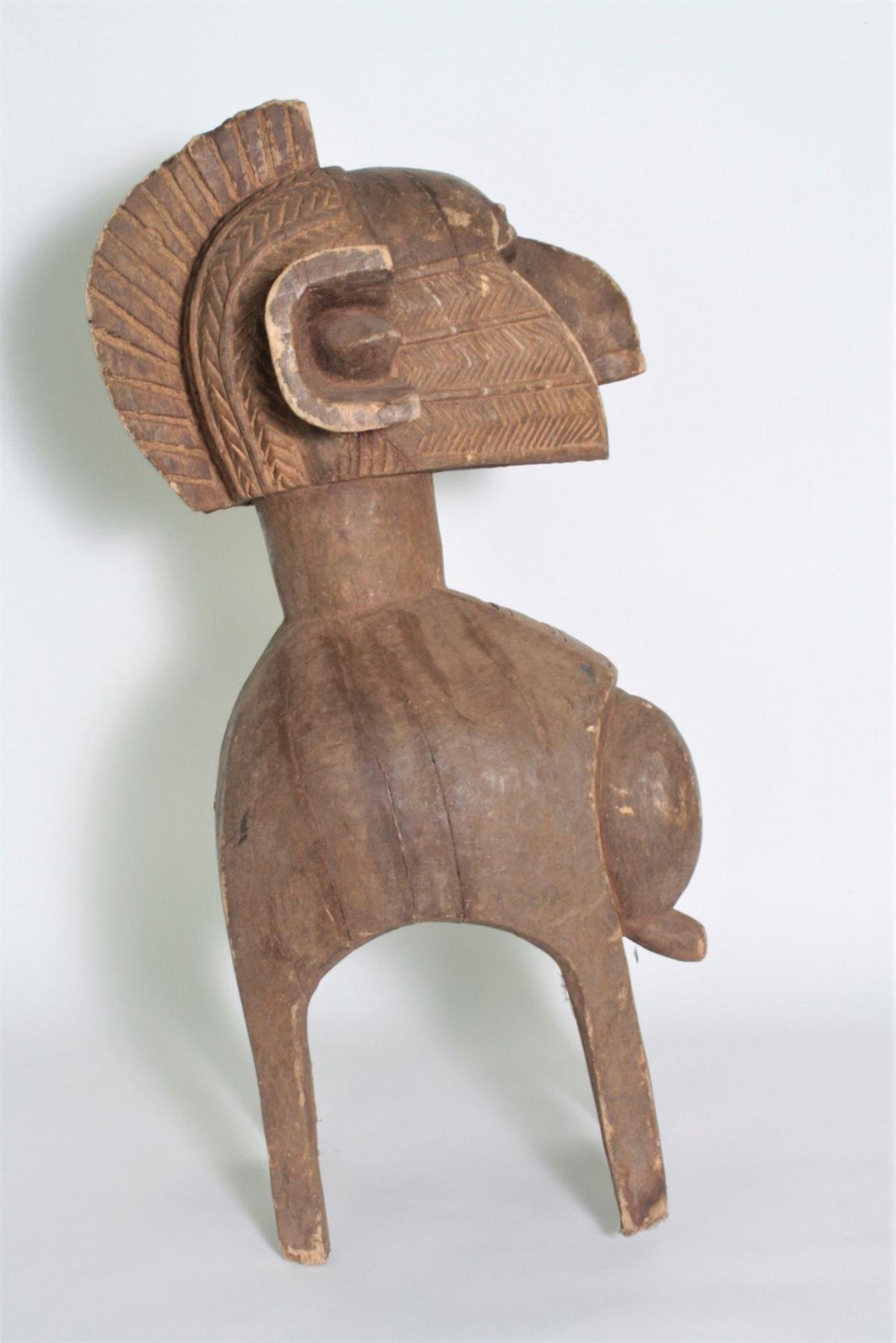 Tanzaufsatz Nimba (Demba), Baga, Guinea Bissau, 1. Hälfte 20. Jh.Holz geschnitzt, braune Patina, - Bild 8 aus 10