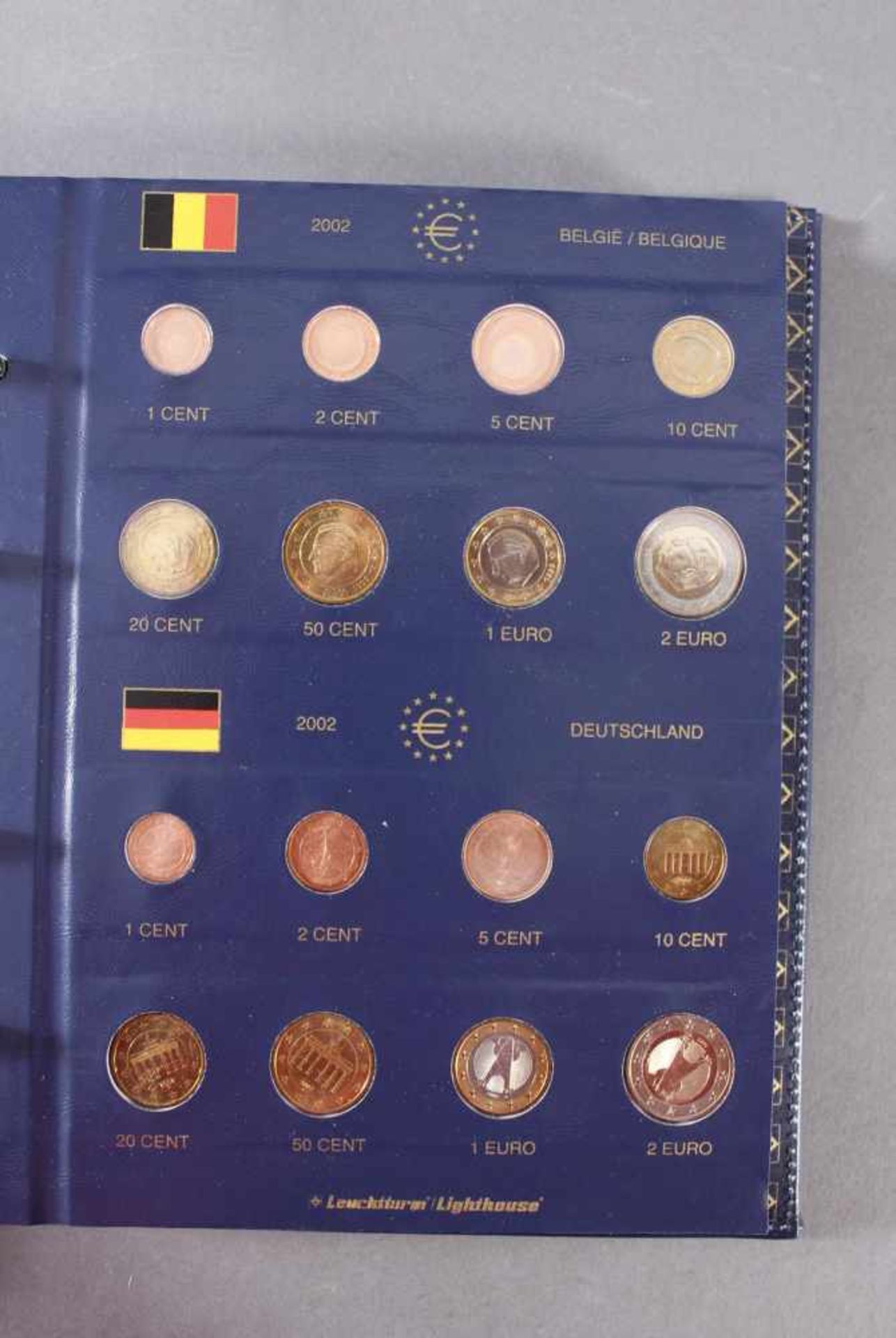 Sammlung Euro MünzenKomplette Kursmünzensammlung der ersten 12 Euro-Mitgliedsstaaten in einem - Image 2 of 12