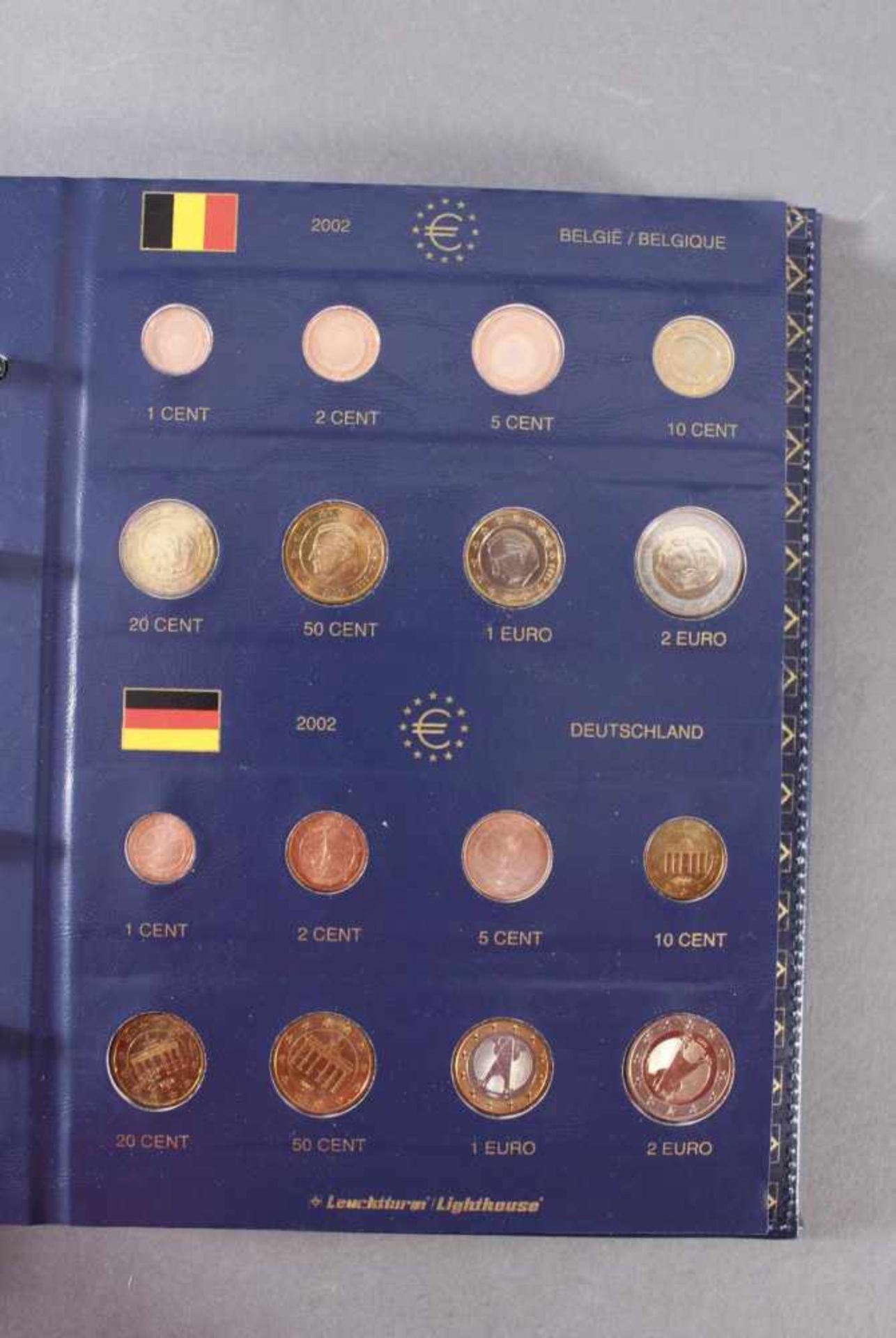 Sammlung Euro MünzenKomplette Kursmünzensammlung der ersten 12 Euro-Mitgliedsstaaten in einem - Bild 2 aus 12