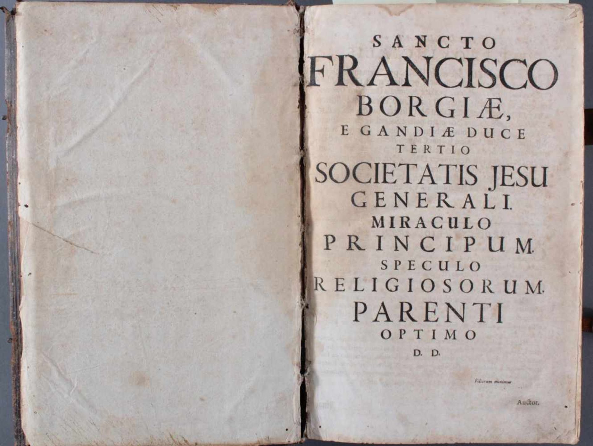Bibel in 2 Teilen von 1697/98Sancto Francisco Borgiae. Finger Zaig der sonntäglichen Predigen des - Bild 2 aus 5