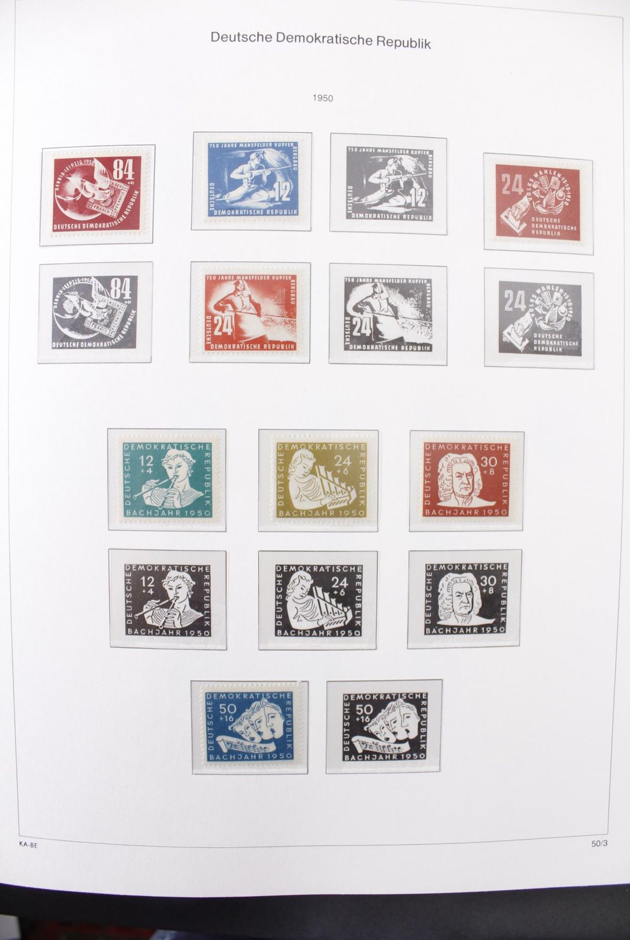 DDR, postfrische KomplettsammlungIn den Michel Hauptnummern komplette Sammlung auf KABE- - Image 4 of 26