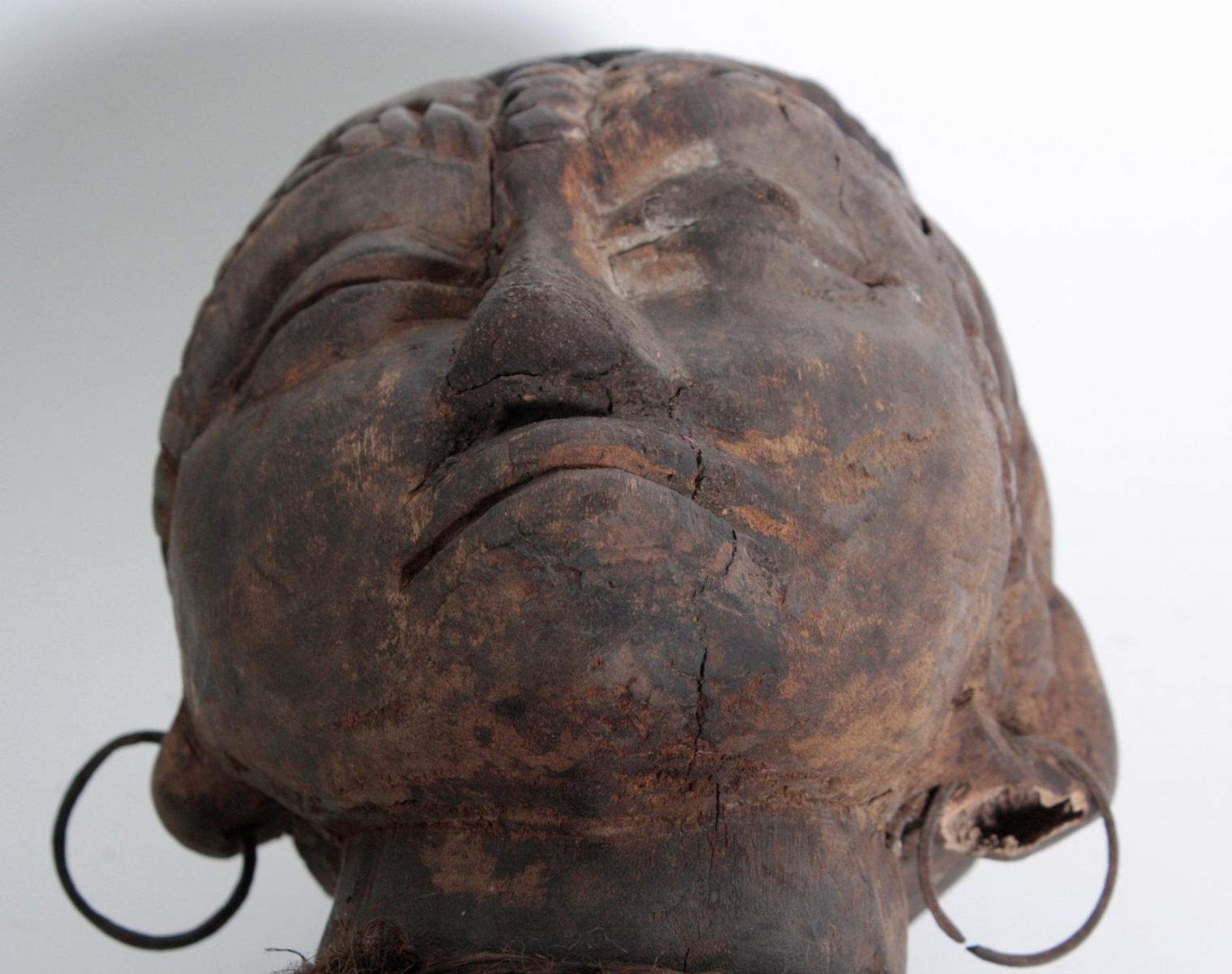 Ältere Ahnen-Figur, Tabwa, D. R. KongoHolz geschnitzt, plastische, stehende, weibliche - Bild 13 aus 14