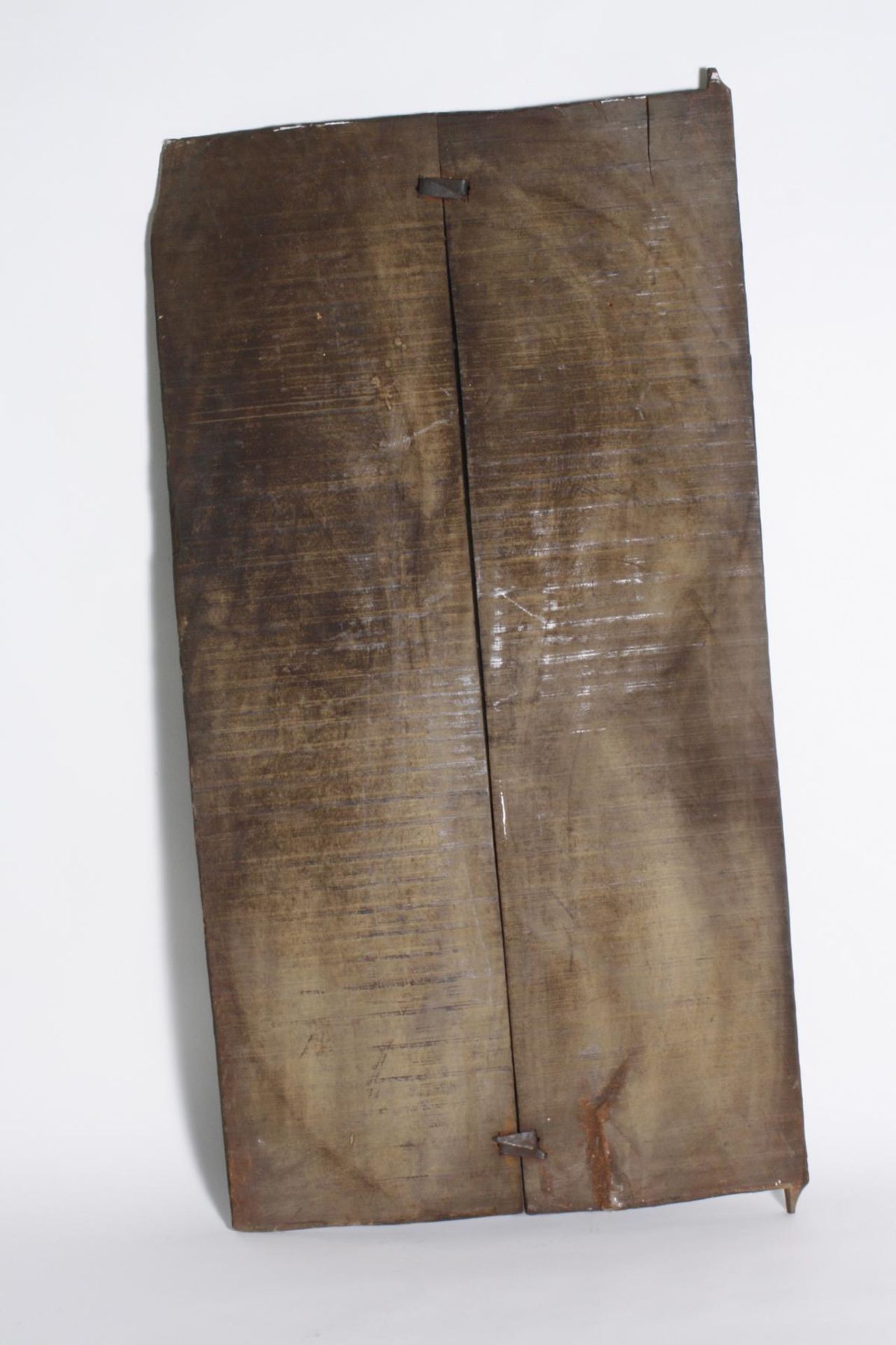 Kornspeichertür, Baule, ElfenbeinküsteHolz, geschnitzt, zweiteilig, mittig von zwei Eisenklammern - Bild 2 aus 2