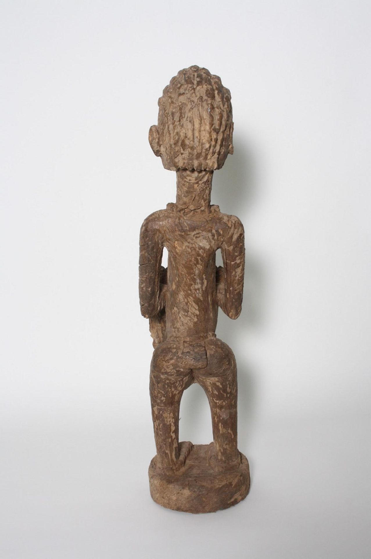 Mutter-Kind-Figur, Dogon, Mali, Burkina Faso, 1. Hälfte 20. Jh.Hartholz, braune Patina, stehende - Bild 3 aus 7