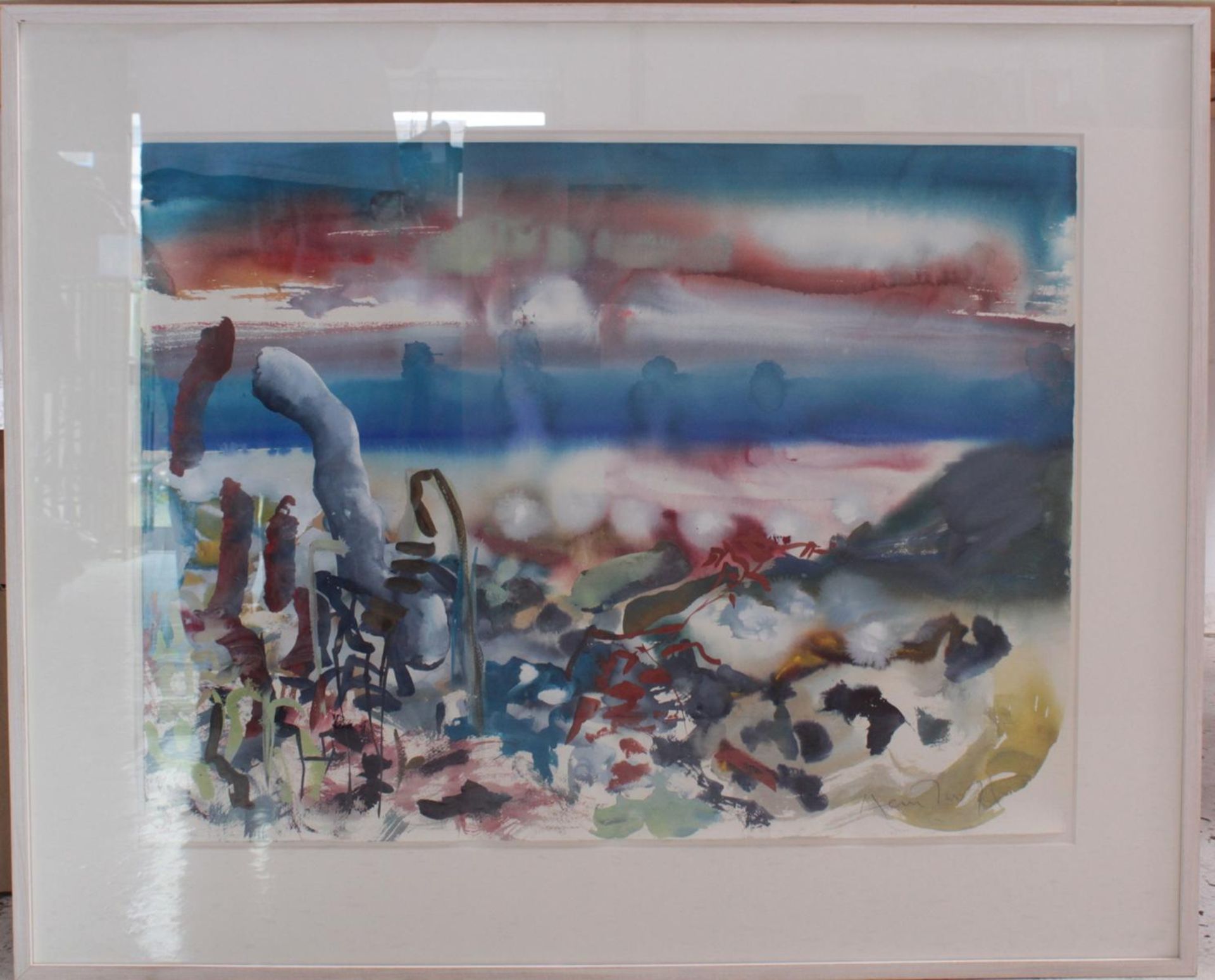 Michael Heindorff (1949)Aquarell, "Hommage à Nolde", rechts unten signiert, ca. 60 x 80 cm.