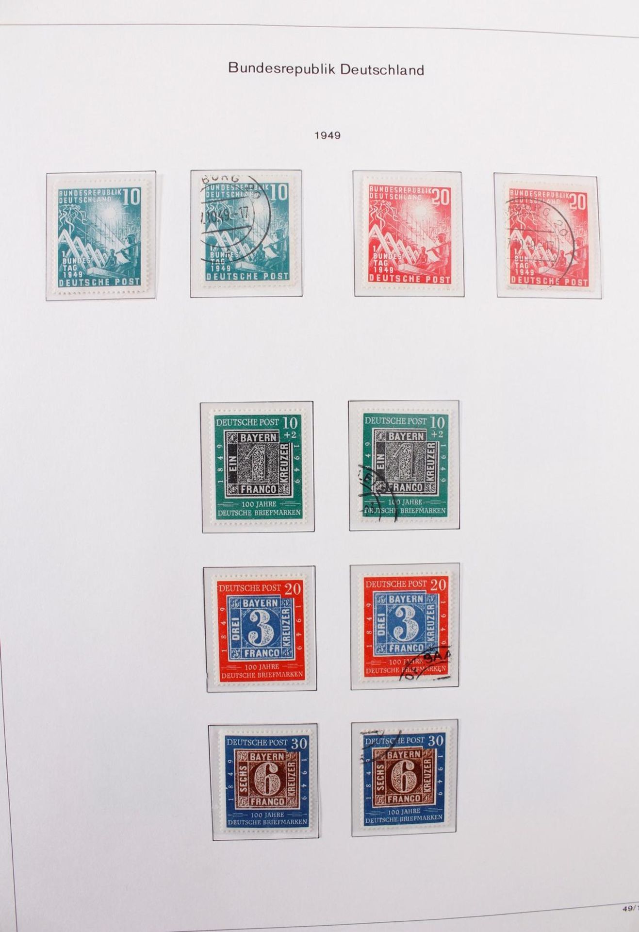 Bund, 1948-2001 , Komplette Spitzensammlung, postfrisch und gestempeltIn den Michel Hauptnummern - Bild 2 aus 12