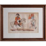 Kupferstich von 1815, Hus Royal Highness, The Prince Regent Of Great BritainVon Hand koloriert,