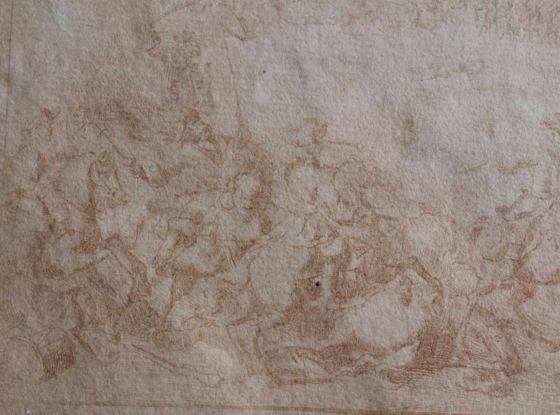 Pieter I Schenk (1660-1718/19)Rötel auf Papier. De Franße, door Eugenius, aan den Adda, by Caßano en - Bild 3 aus 5