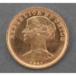 Chile 20 Pesos Goldmünzeca. 3,6 Gramm 0.900er Goldmünze.