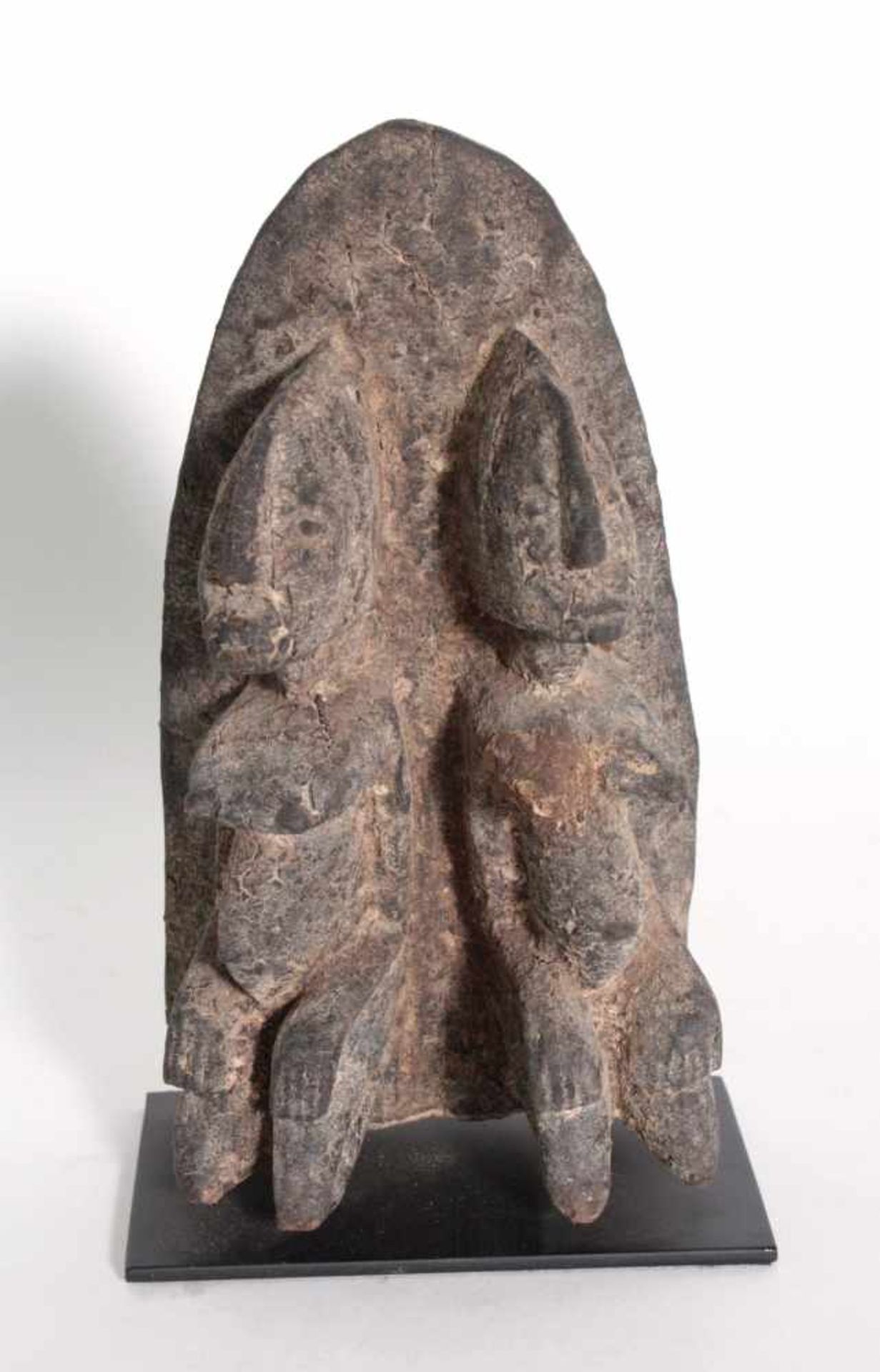 Doppelfigur, "Urpaar", Dogon, Mali, 1. Hälfte 20. Jh.Holz geschnitzt, graue Krustenpatina zwei