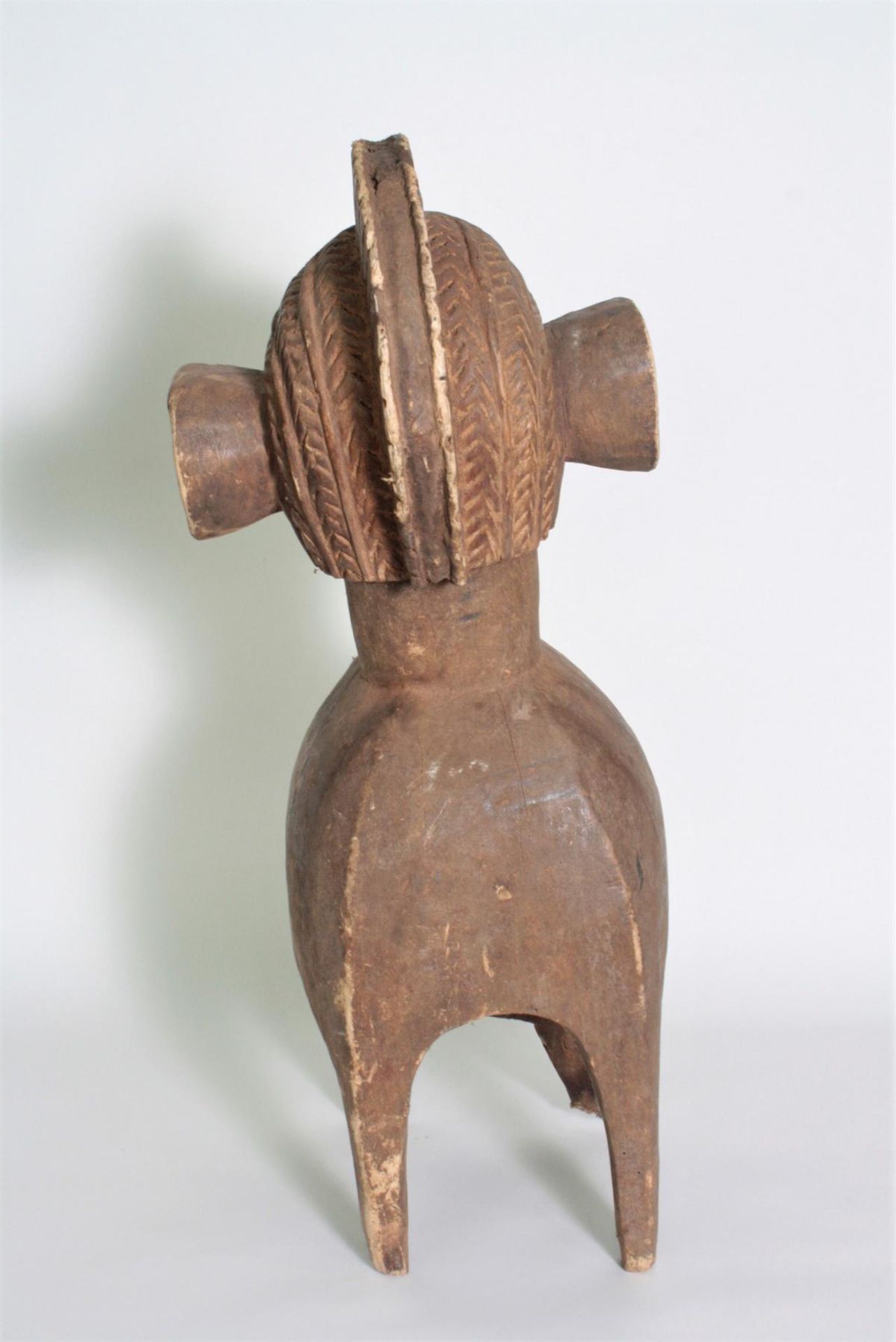 Tanzaufsatz Nimba (Demba), Baga, Guinea Bissau, 1. Hälfte 20. Jh.Holz geschnitzt, braune Patina, - Bild 7 aus 10