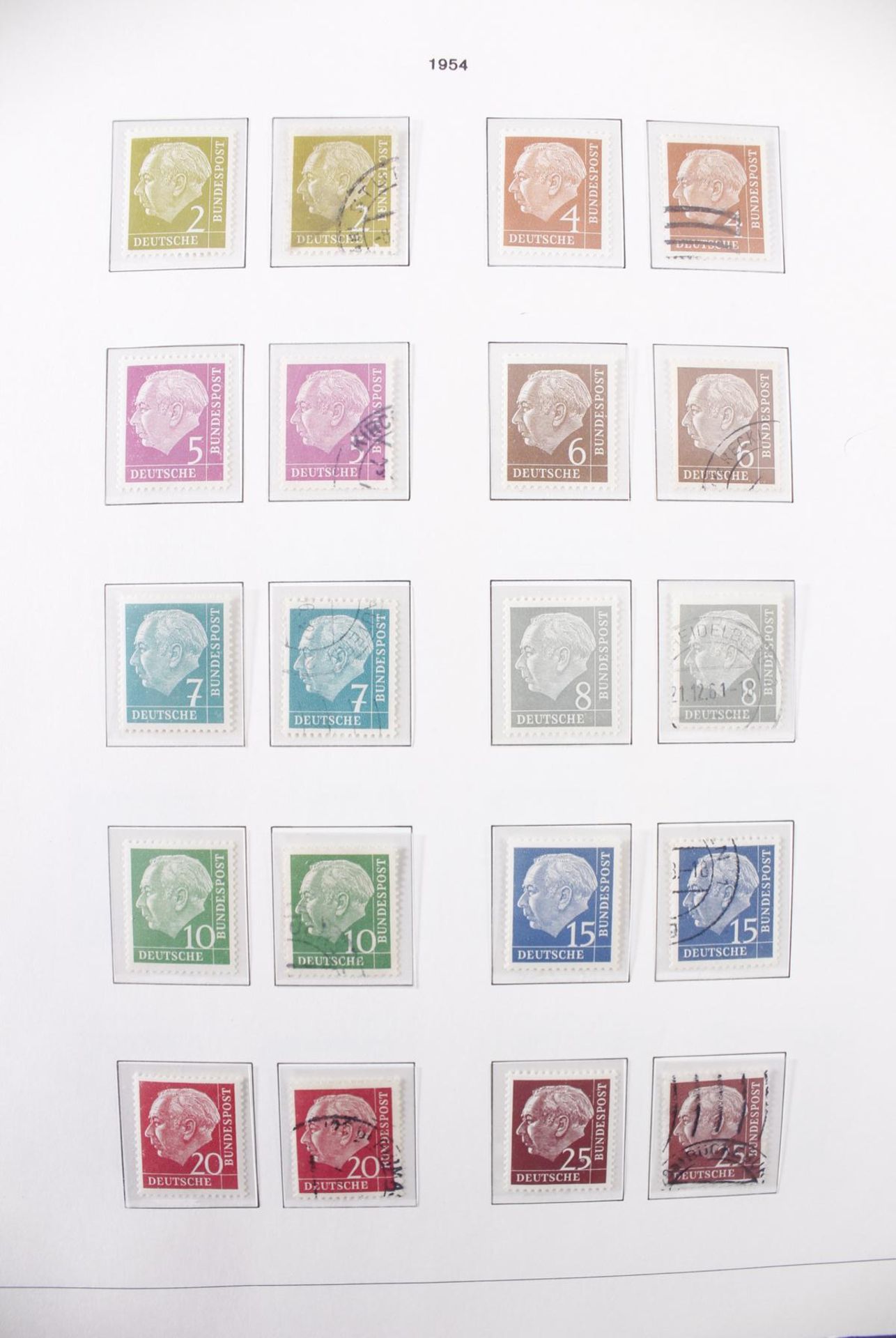 Bund, 1948-2001 , Komplette Spitzensammlung, postfrisch und gestempeltIn den Michel Hauptnummern - Bild 11 aus 12