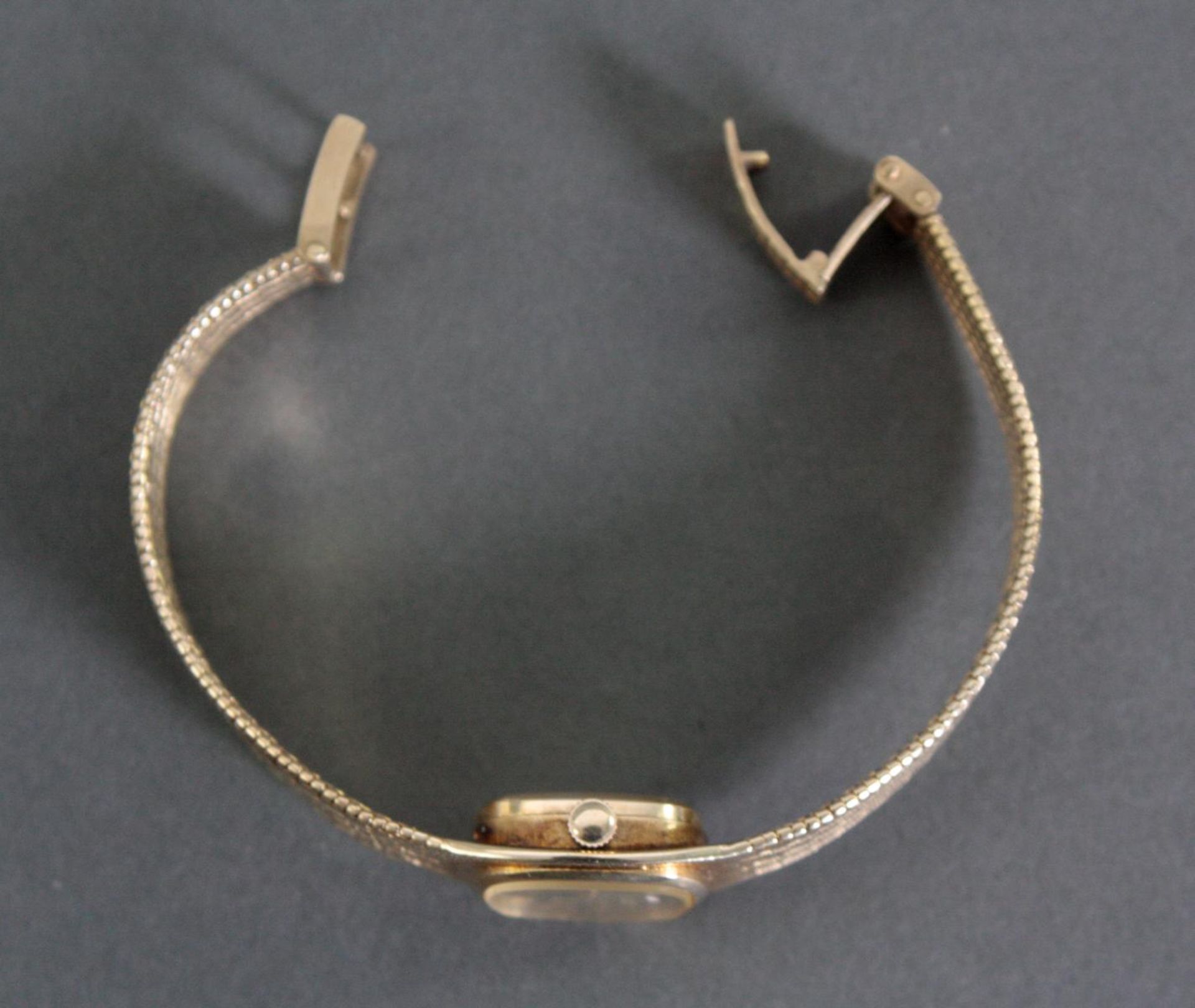 Favor Damenarmbanduhr, 14 Karat GelbgoldQuarz, Uhrendeckel und Armband gestempelt, ohne Funktion, - Bild 4 aus 4