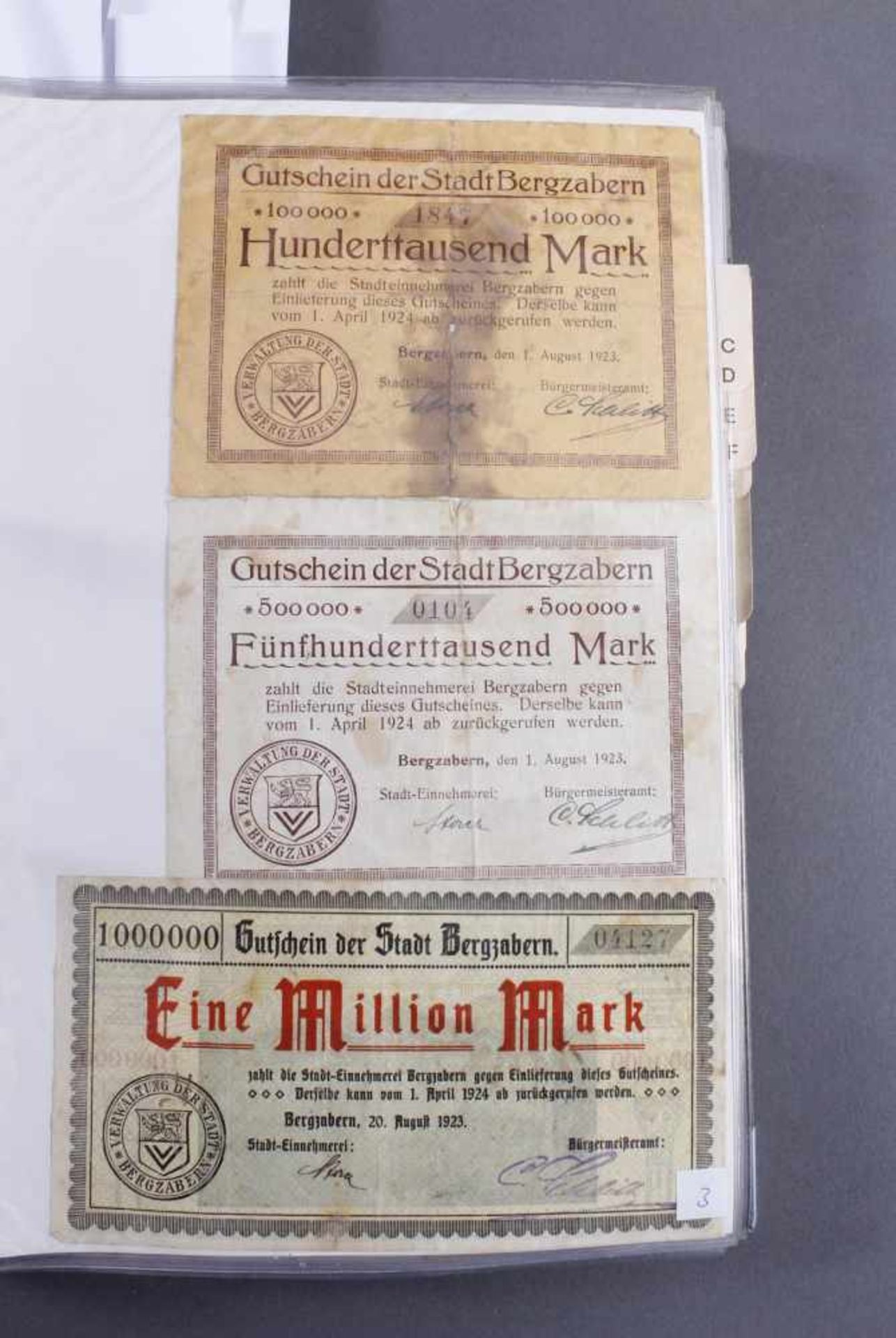 Notgeldsammlung Rheinland-PfalzInsgesamt über 180 Banknoten. Notgeld aus den Städten: Annweiler,