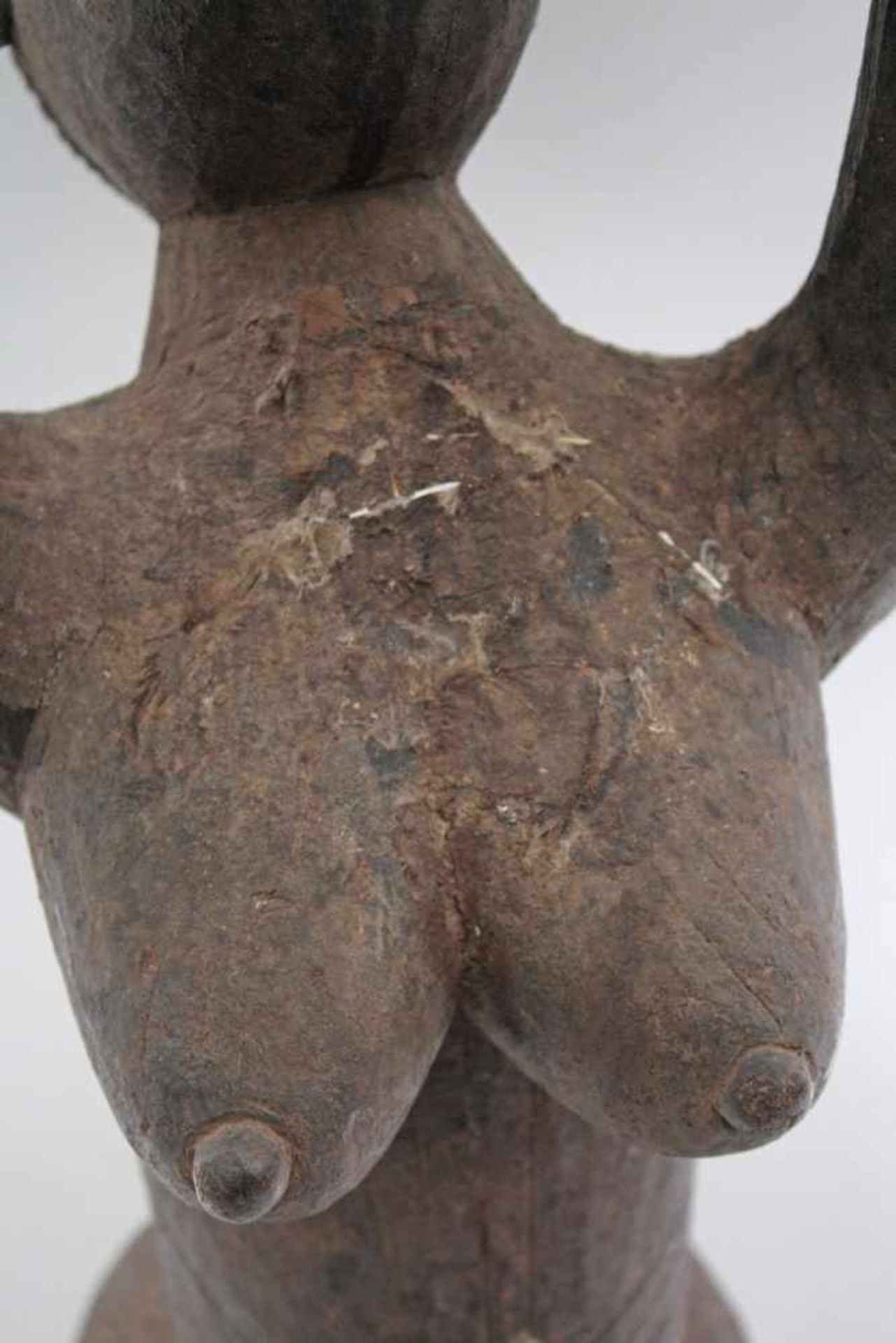 Ältere Weibliche Figur der Mossi, Burkina FasoHolz geschnitzt. Diese schlanke weibliche Statue - Bild 5 aus 16