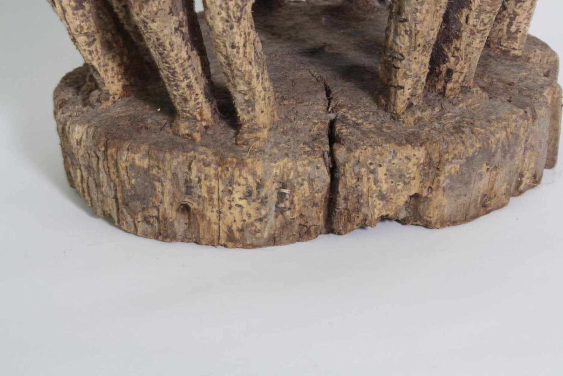 Großes Altar-Objekt, Dogon, Mali 1. Hälfte 20. Jh.Sakral-Objekt aus hellem, hartem und schwerem Holz - Bild 7 aus 8