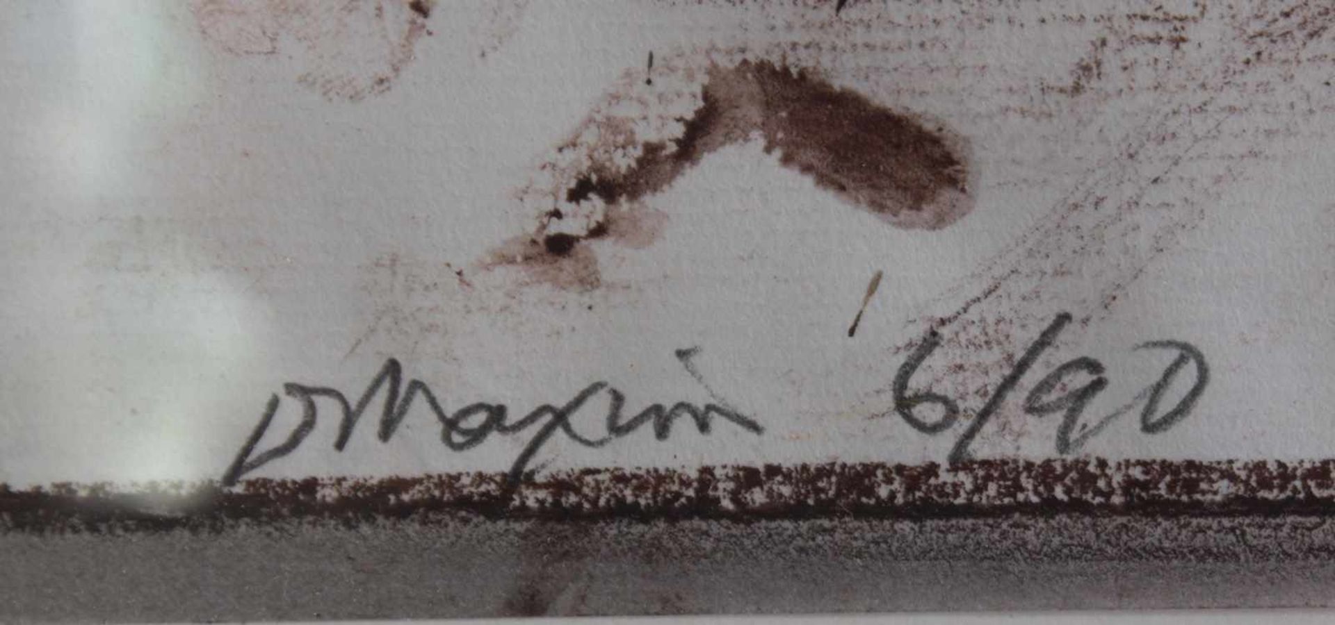 David Maxim (1945)Aquarell, Mischtechnik auf Papier. Ohne Titel, links unten mit Bleistift - Bild 2 aus 2