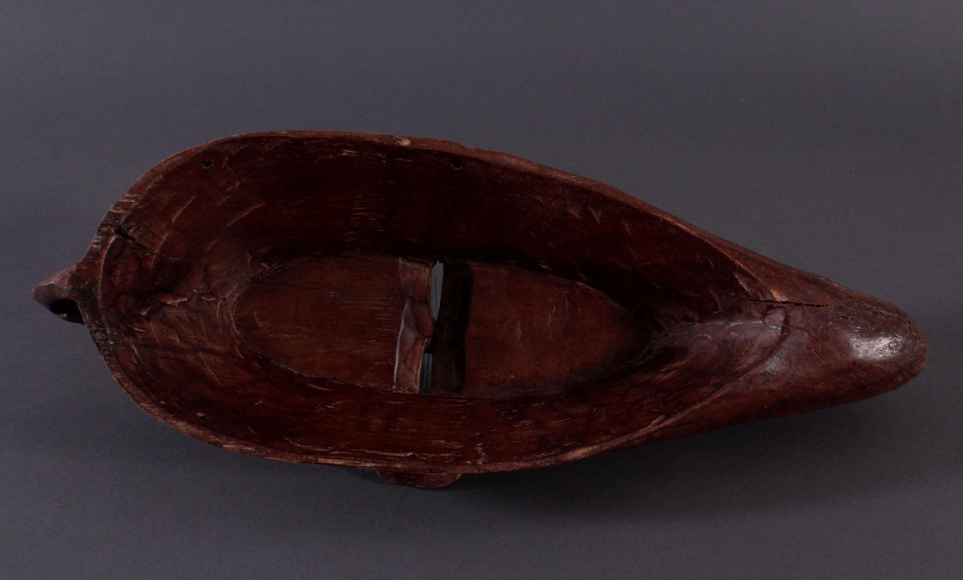 Antike Maske, Bambara, Mali 1. Hälfte 20. Jh.Holz geschnitzt, Musterritzungen, mit  Chamäleon- - Image 6 of 6